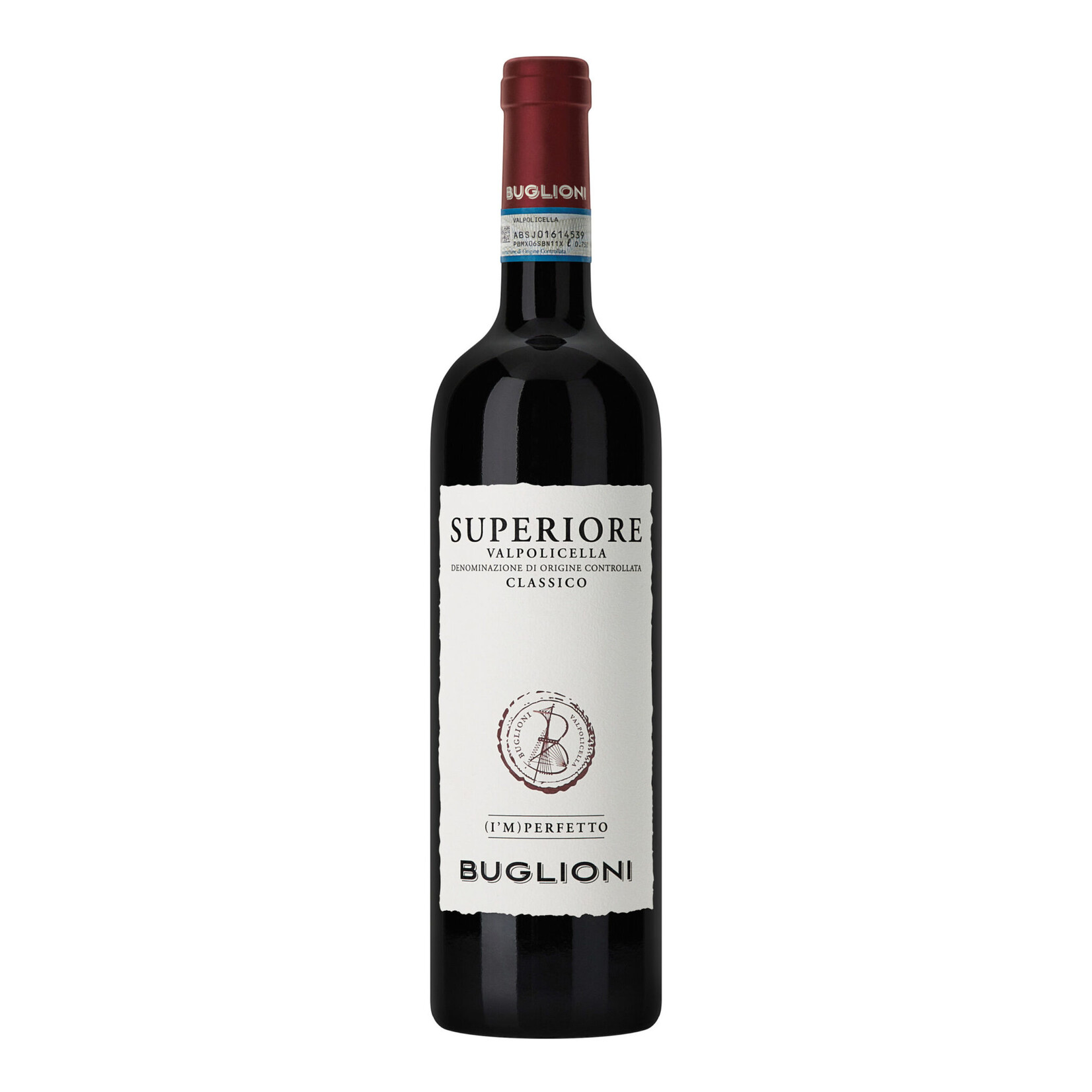 Buglioni I'mperfetto Superiore Valpolicella Classico 2021 Made with Organic Grapes Italy