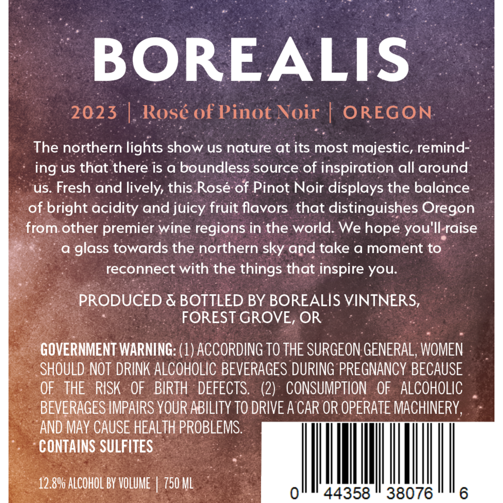 Borealis Borealis Rose by Montinore 2023 Oregon