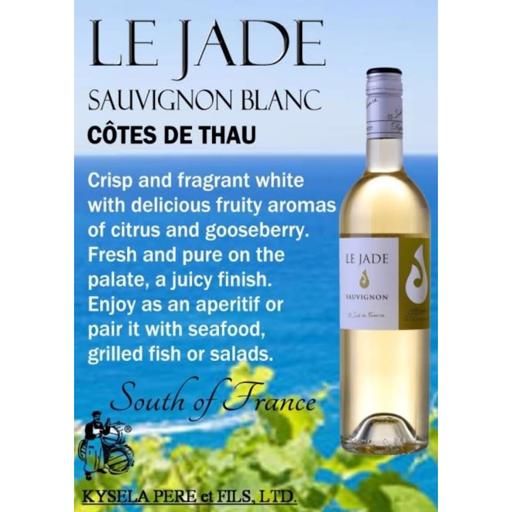 Le Jade Le Jade Sauvignon Blanc Cotes de Thau  France