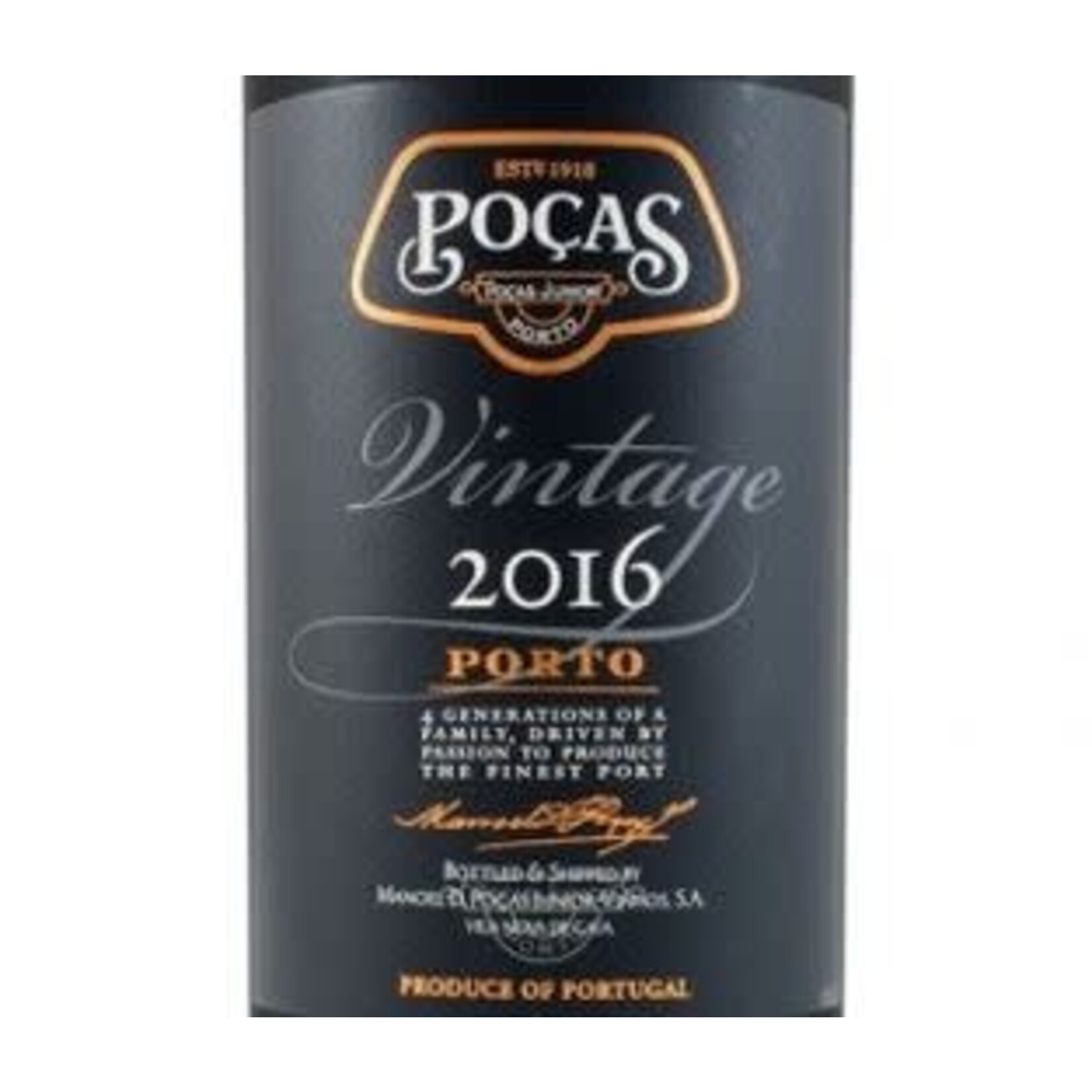 Pocas Junior V Vintage Port 2016 Portugal