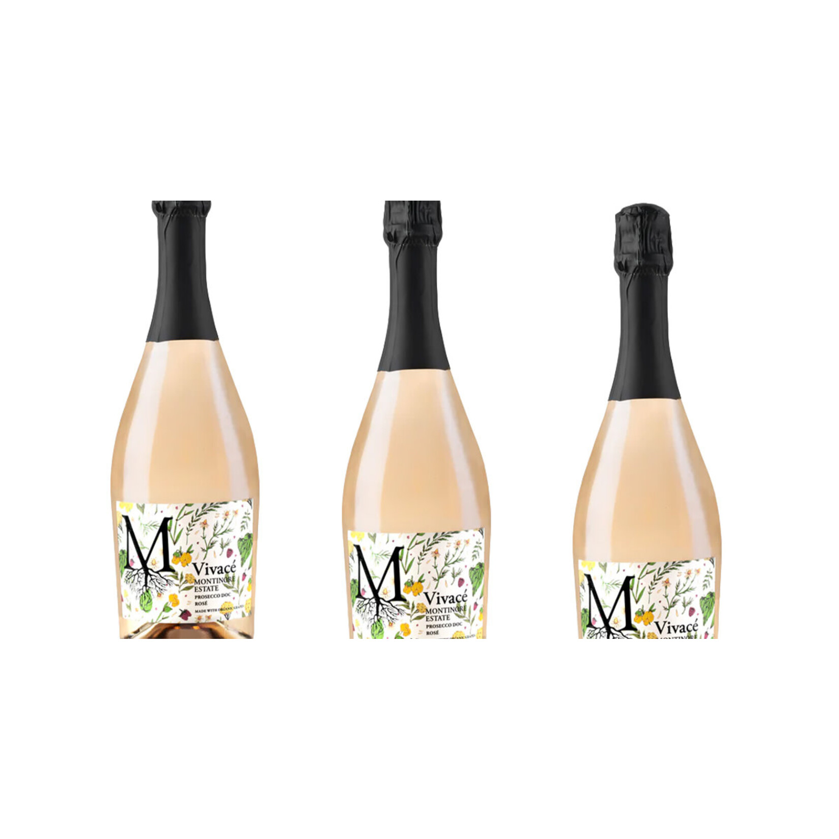 Vivace Montinore Estate Sparkling Extra Dry Prosecco Rose DOC  Made With Organic Grapes Veneto Italy