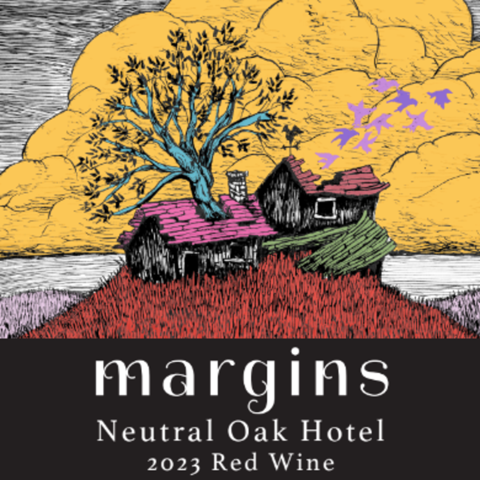 Margins Neutral Oak Hotel Red Blend 2023 California