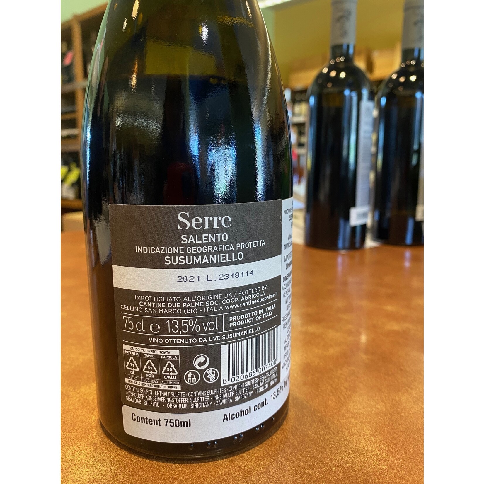 Du Palme Serre Susumaniello 2021