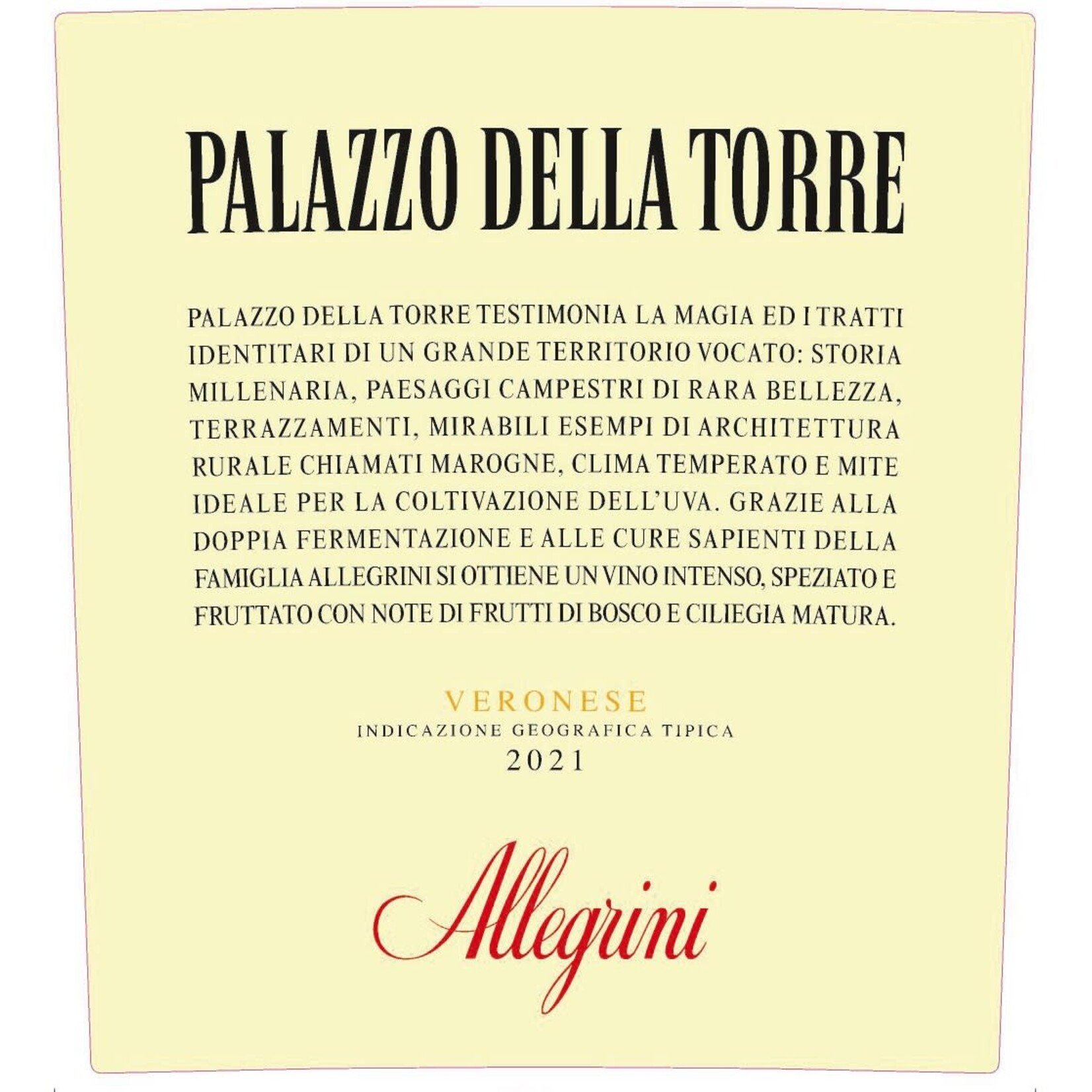 Allegrini Allegrini Palazzo Della Torre 2021  Veneto, Italy  95 pts-JS