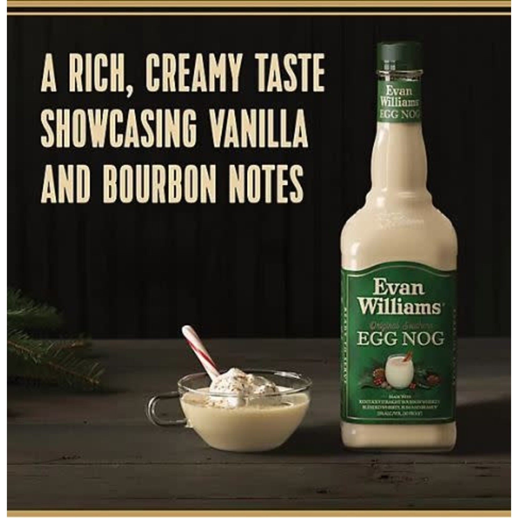 Evan Williams Original Southern Egg Nog 30 Bourbon Whiskey - Rum - Brandy