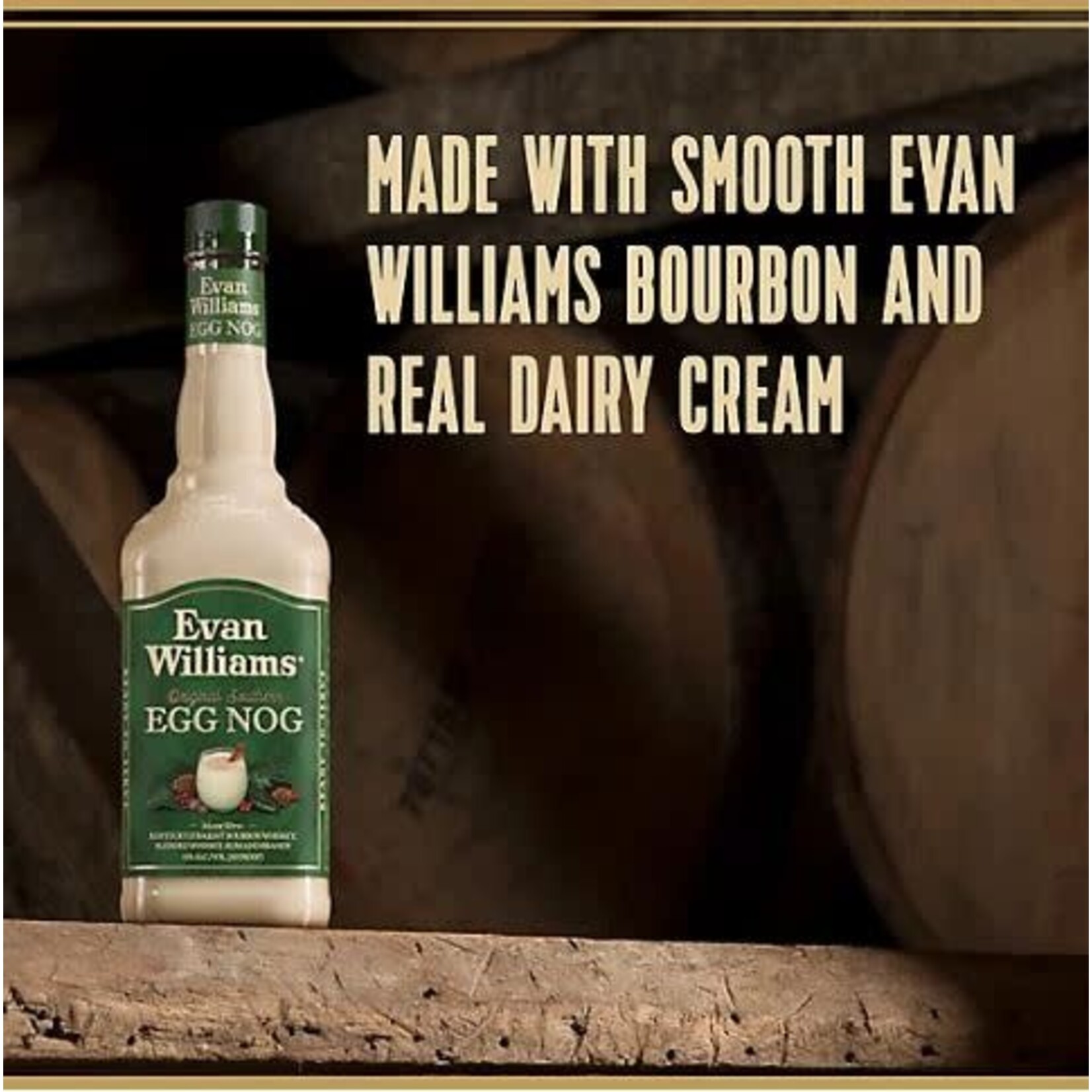 Evan Williams Original Southern Egg Nog 30 Bourbon Whiskey - Rum - Brandy