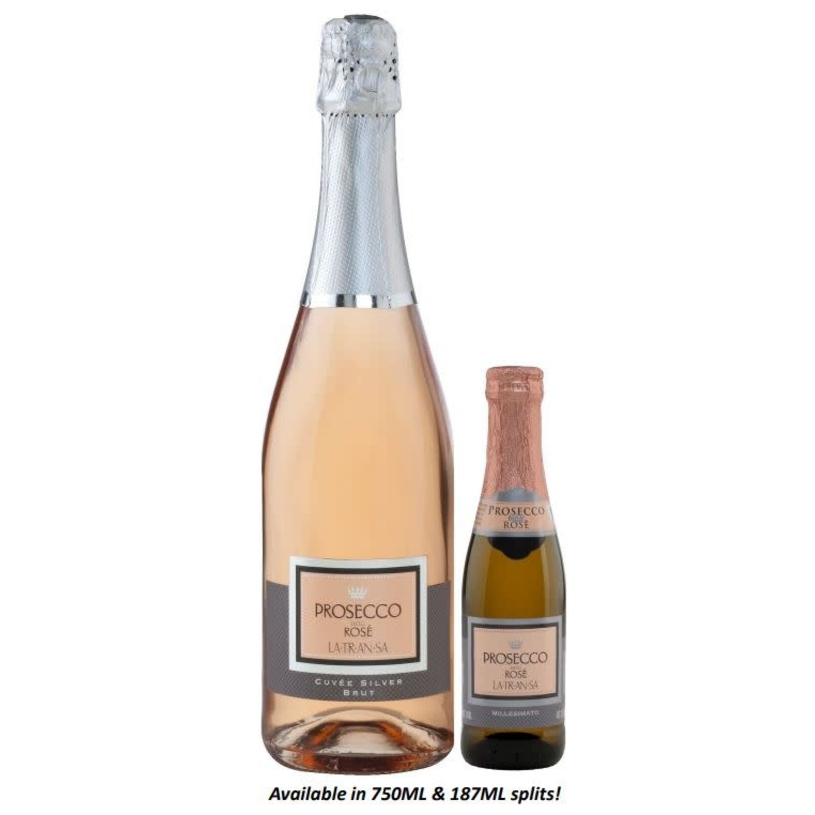 Latransa Prosecco Brut Rose Cuvee Silver Brut Millesimato Veneto Italy