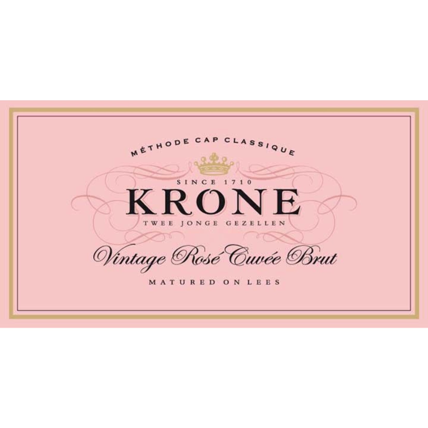 Krone Vintage Rose Cuvee Brut Sparkling Wine 2019 South Africa