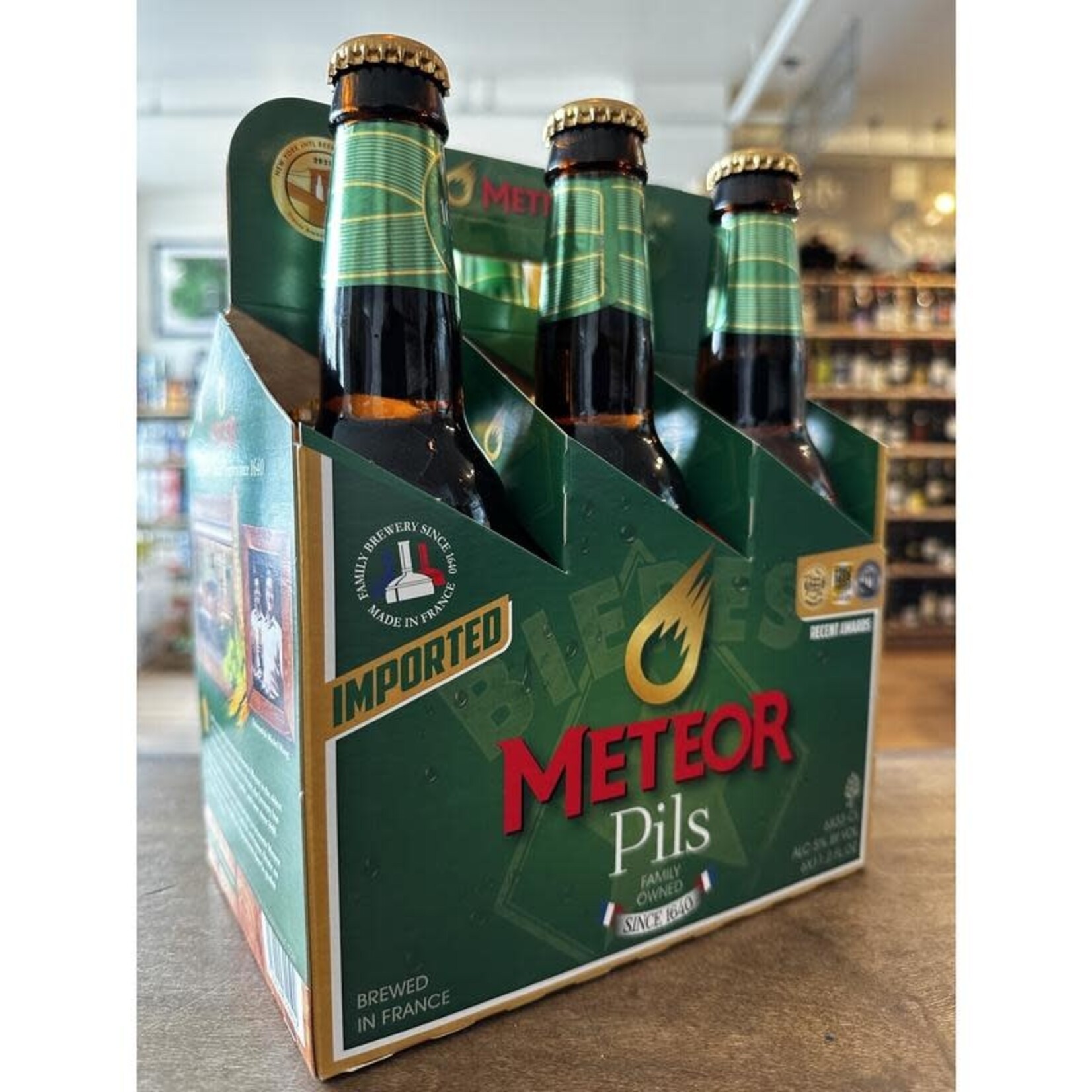 Brasserie Meteor Brasserie Meteor Pils Brewed in France 6 pack bottles 11.2 fluid ounces
