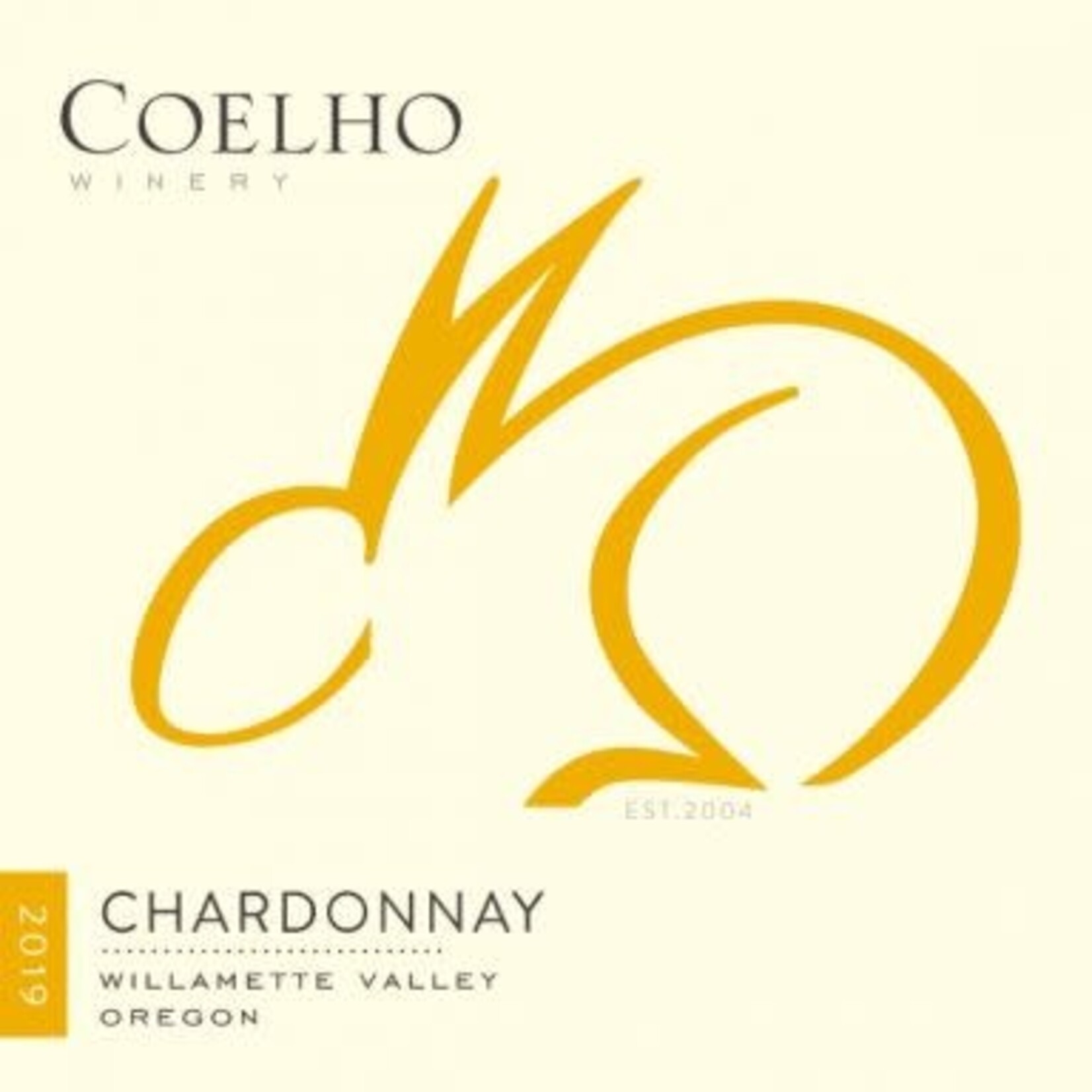 Coelho Winery Bunny Wine Chardonnay 2019 Willamette Valley Oregon