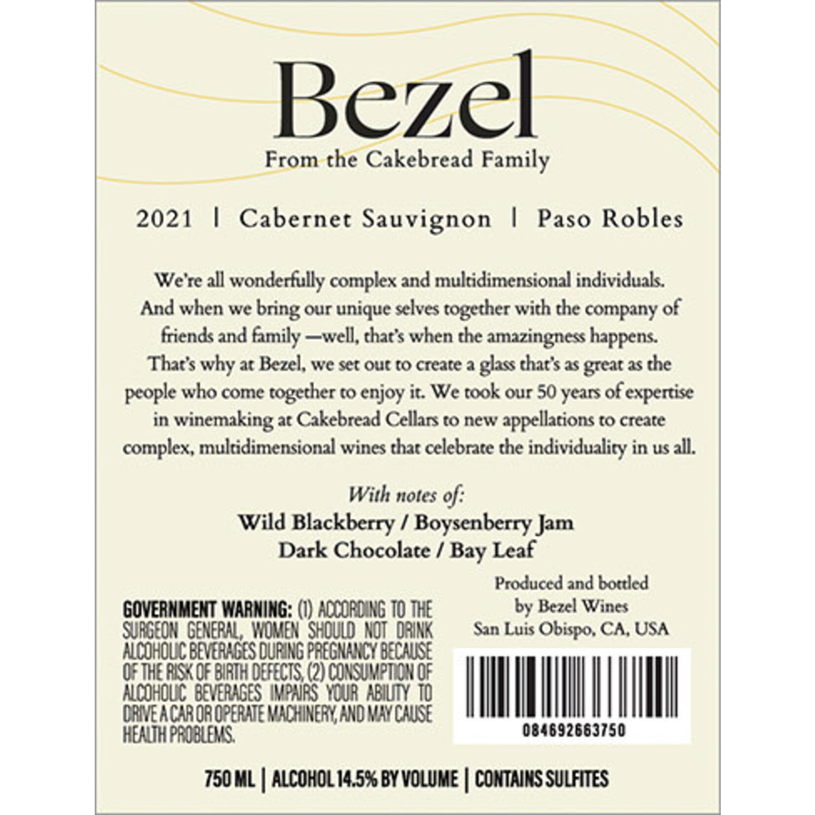 Bezel Cabernet Sauvignon 2022 Paso Robles