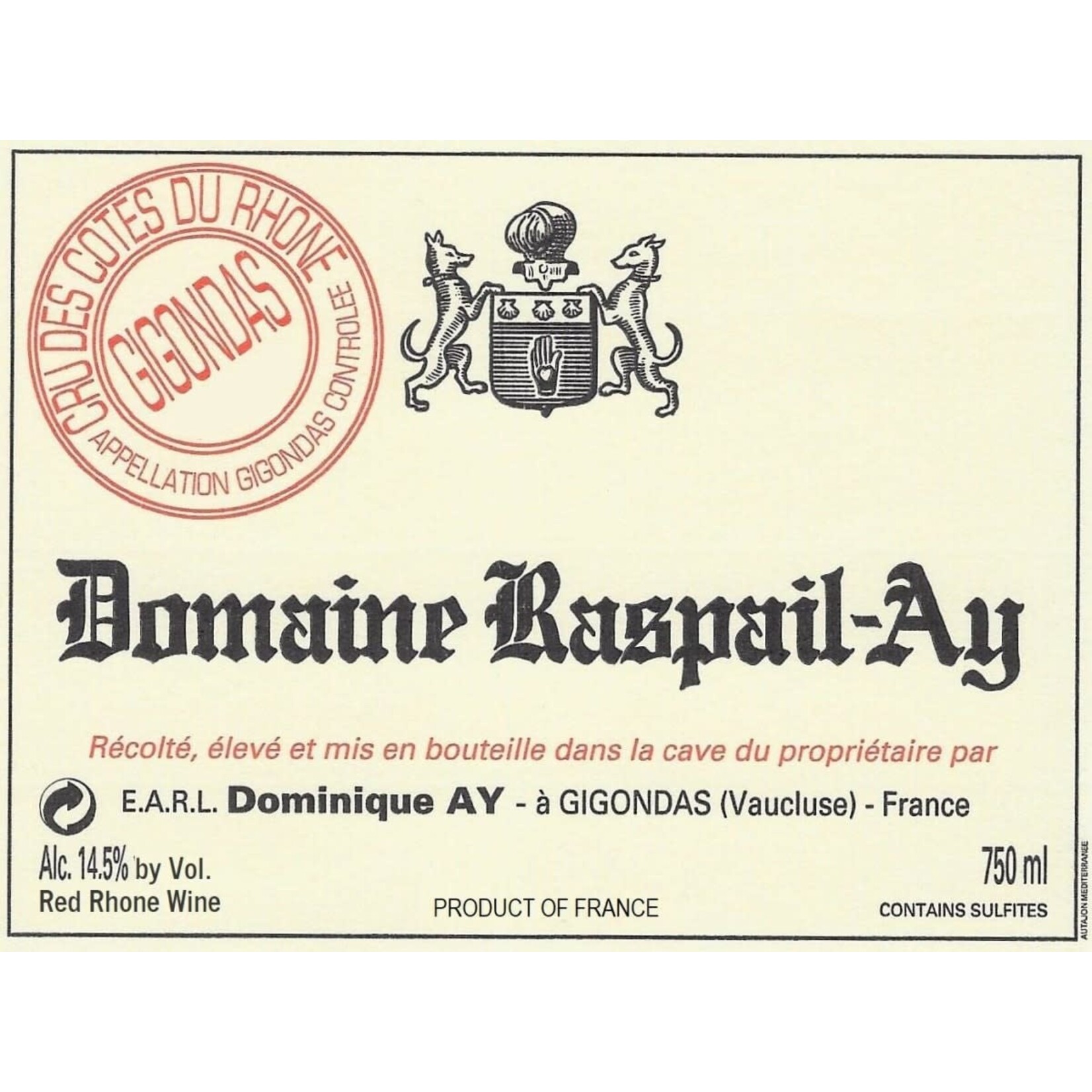 Domaine Raspail-Ay Domaine Raspail-Ay Gigondas 2020