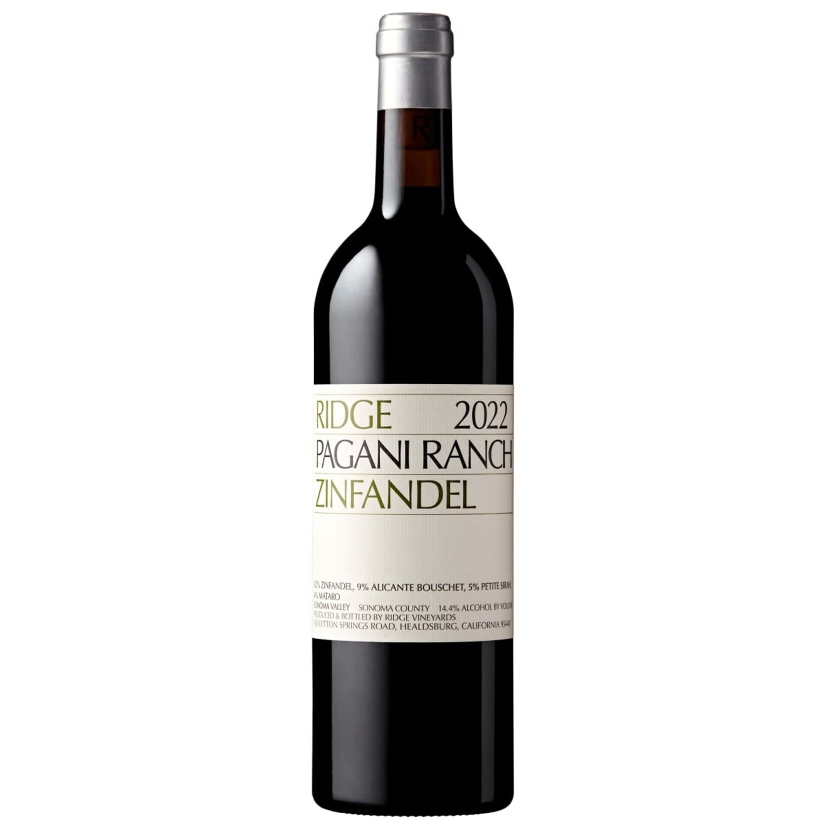 Ridge Zinfandel Pagani Ranch 2022 California