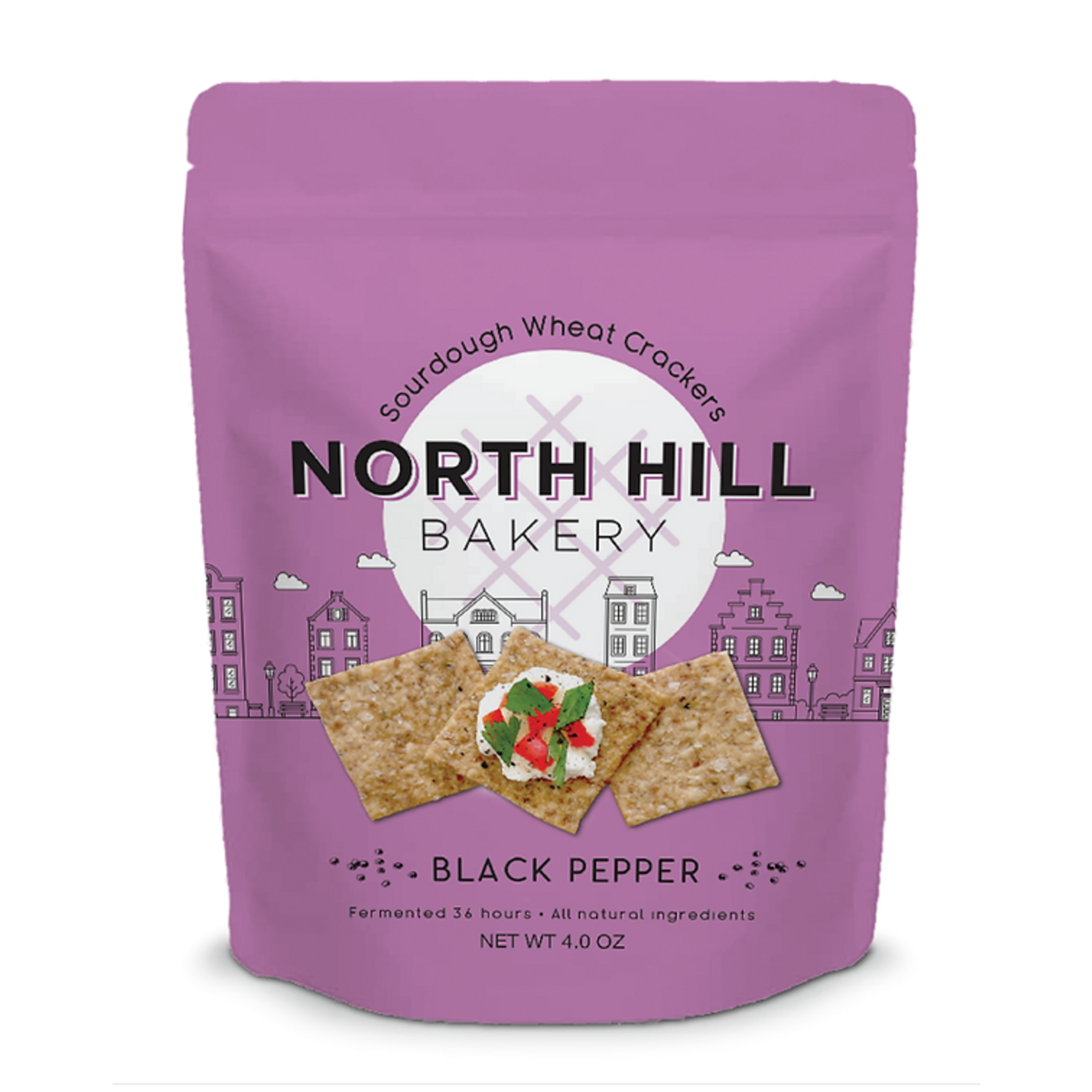 North Hill Bakery North Hill Bakery Sourdough Wheat Crackers Black Pepper 4 ounce