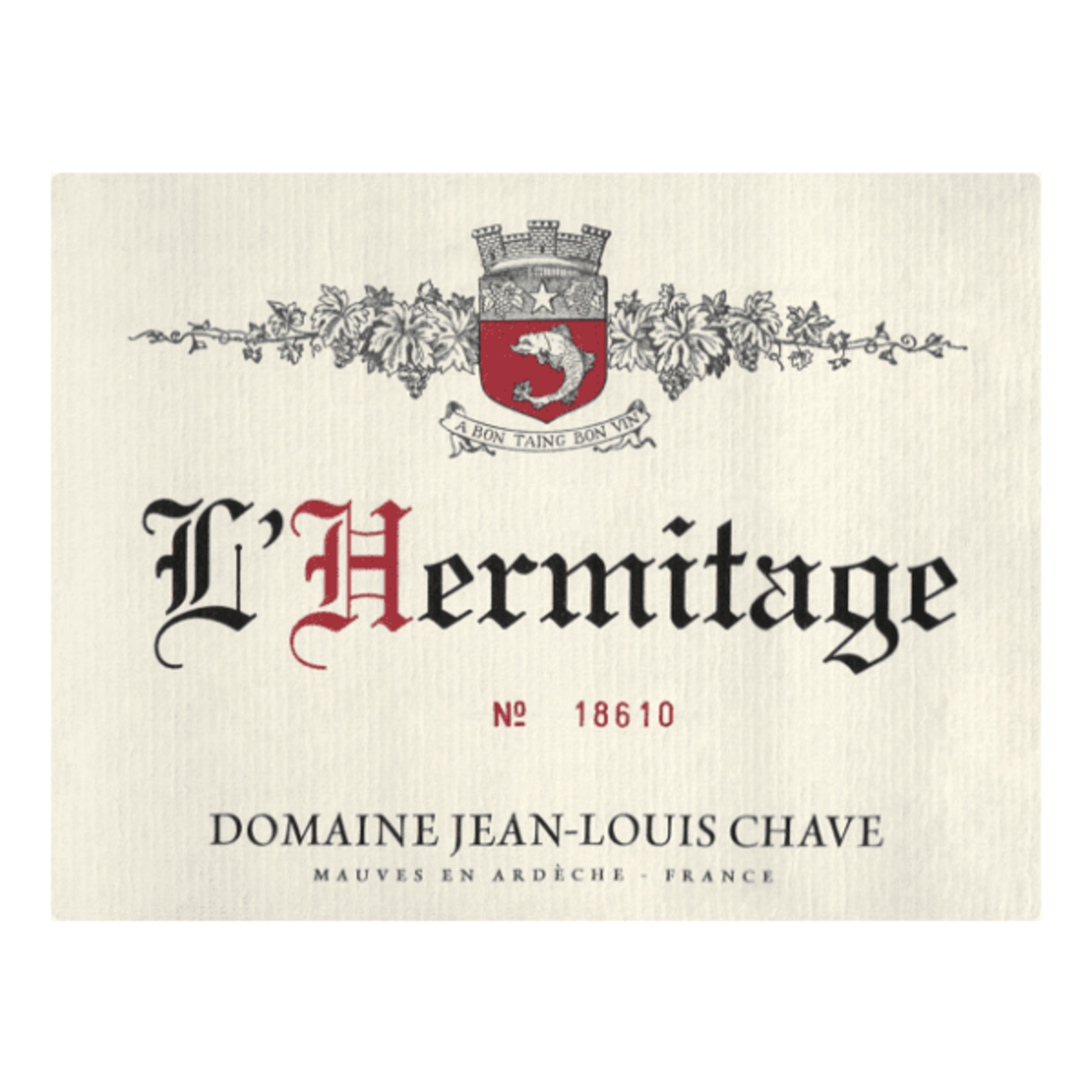 Domaine Jean-Louis Chave Domaine Jean-Louis Chave L'Hermitage Rouge 2022 Rhone France