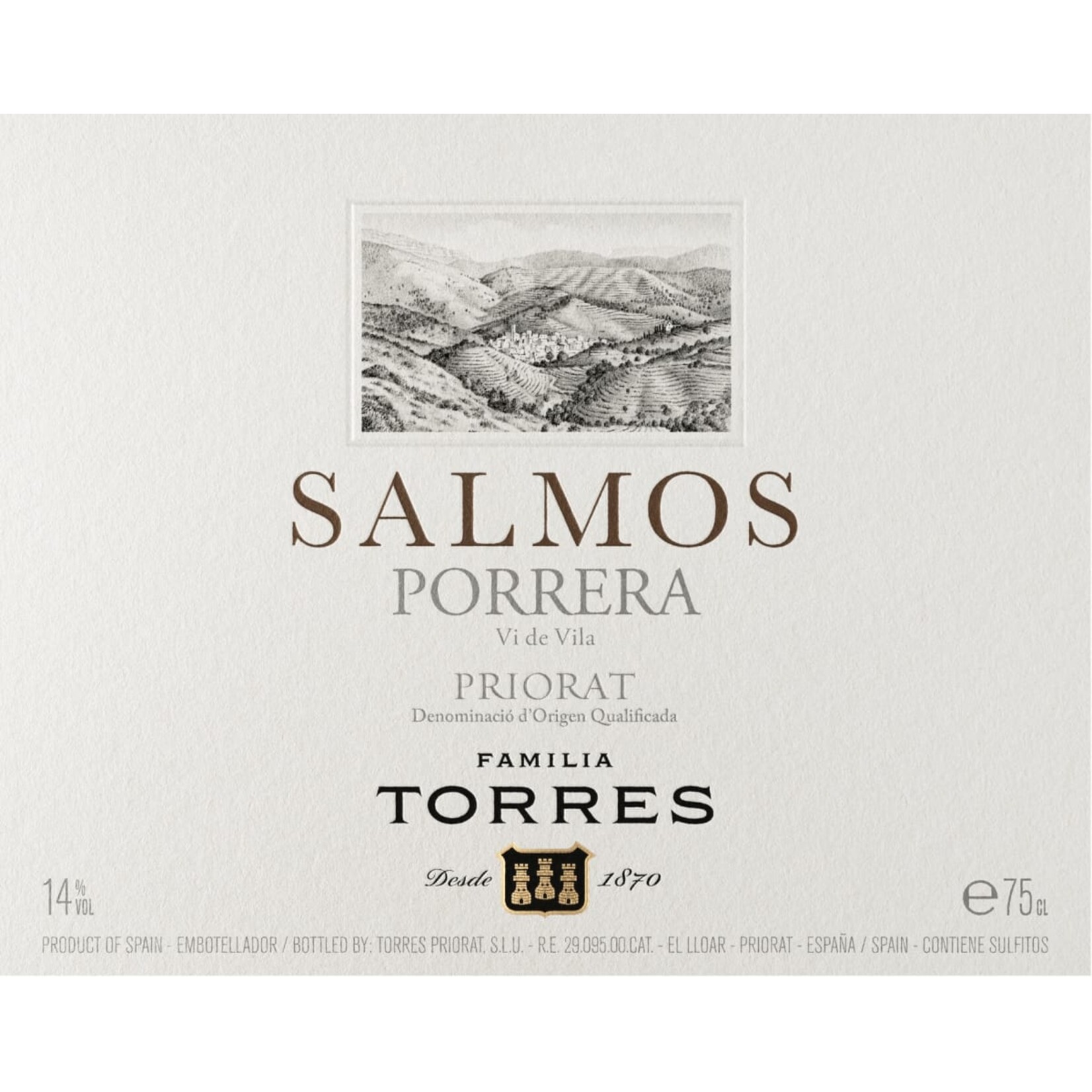 Familia Torres Familia Torres Priorat Salmos 2019