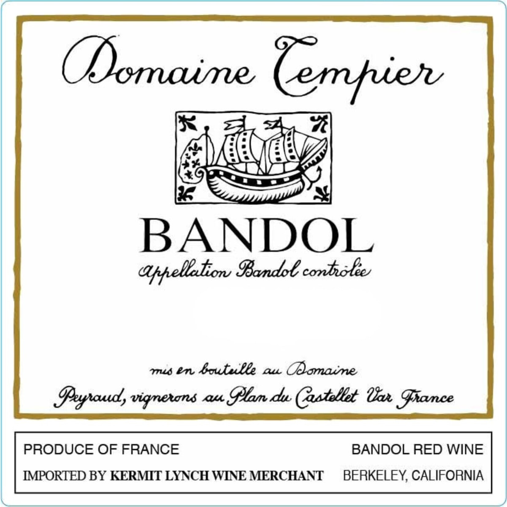 Domaine Tempier Domaine Tempier Bandol Rouge 2022  France