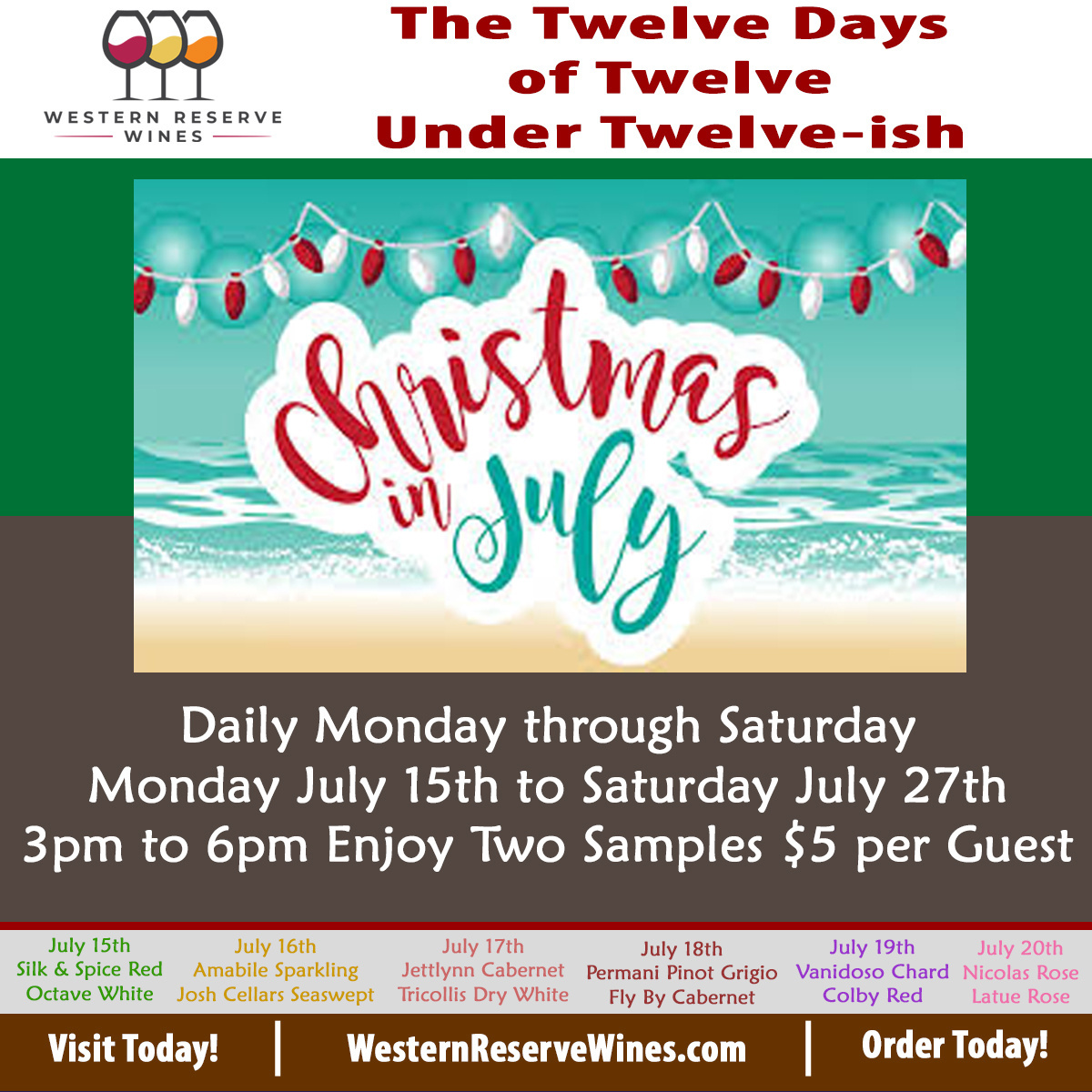 Christmas in July ~ The Twelve Days of Twelve Under Twelvish