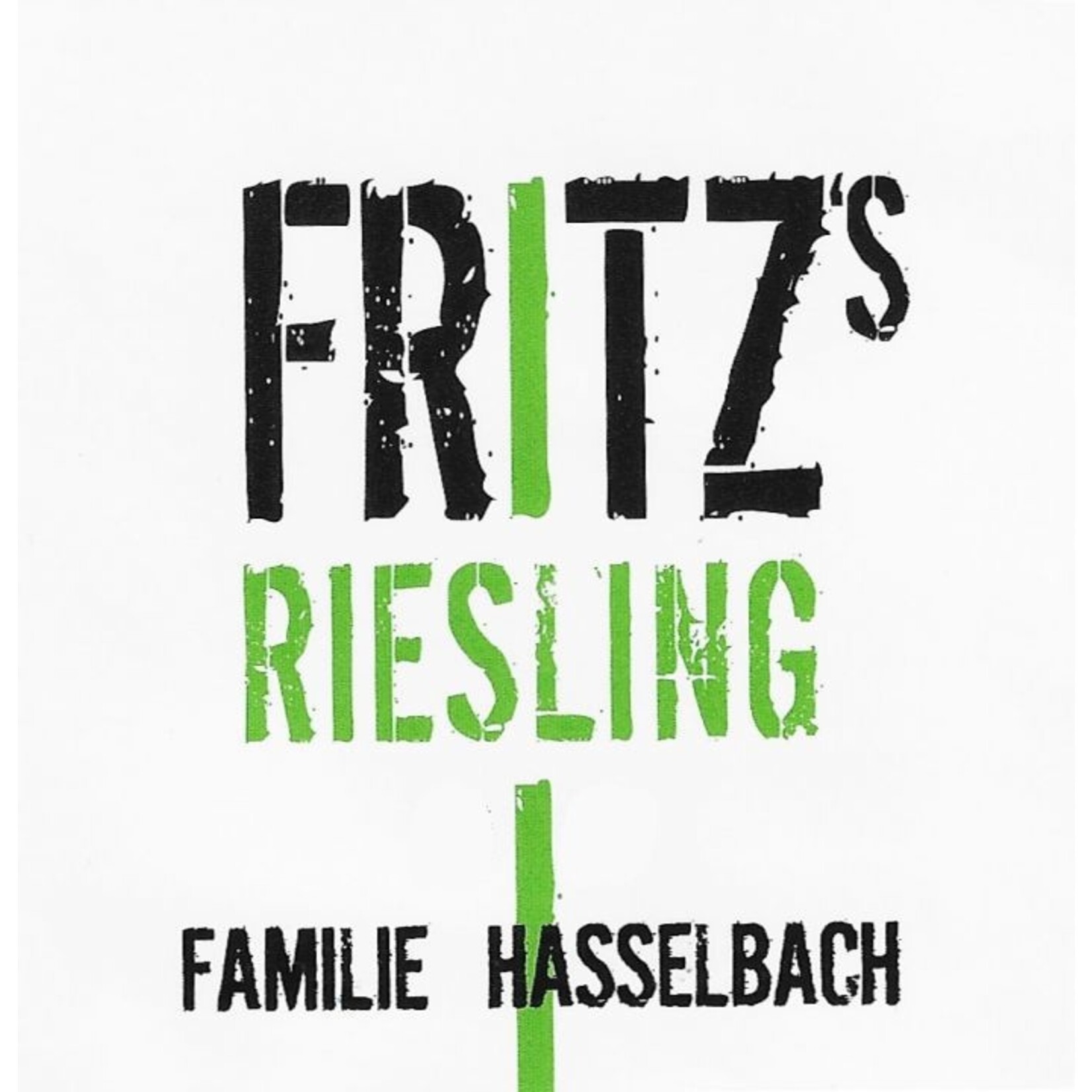 Fritz's Riesling Familie Hasselbach  Qualitatswein 2022
