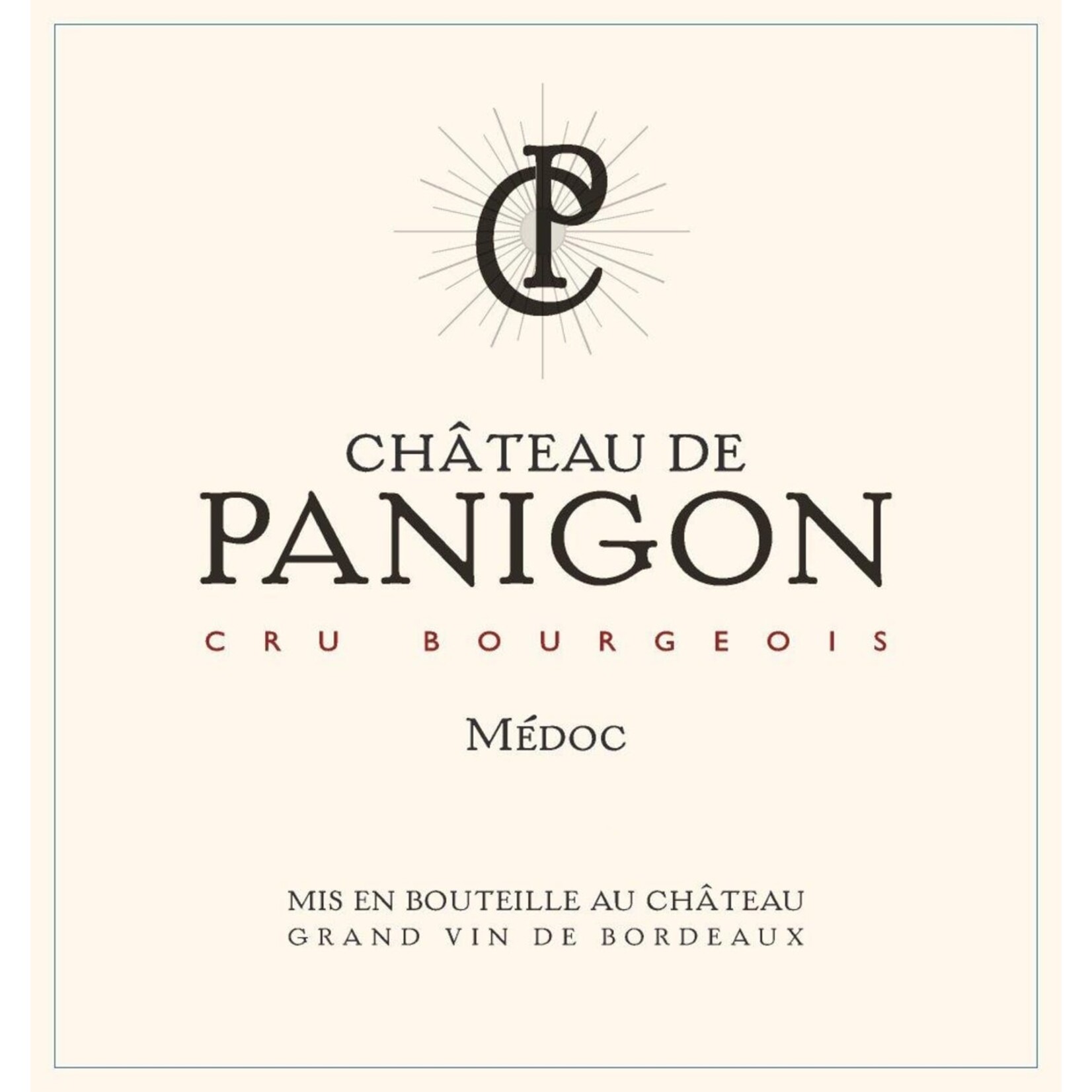 Chateau de Panigon Chateau de Panigon Medoc Cru Bourgeois 2018