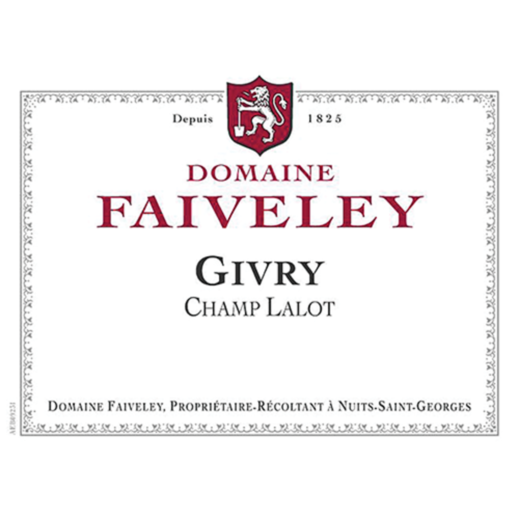 Domaine Faiveley Domaine Faiveley Givry Champ Lalot 2023