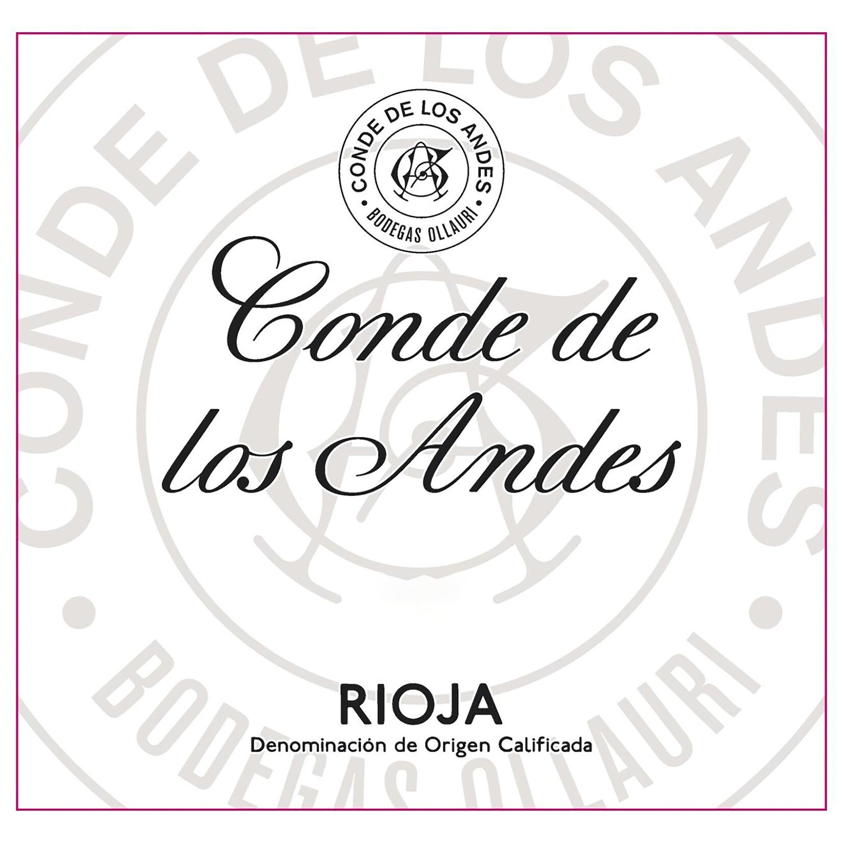 Bodegas Ollauri Bodegas Ollauri Conde de los Andes Rioja Tinto 2016