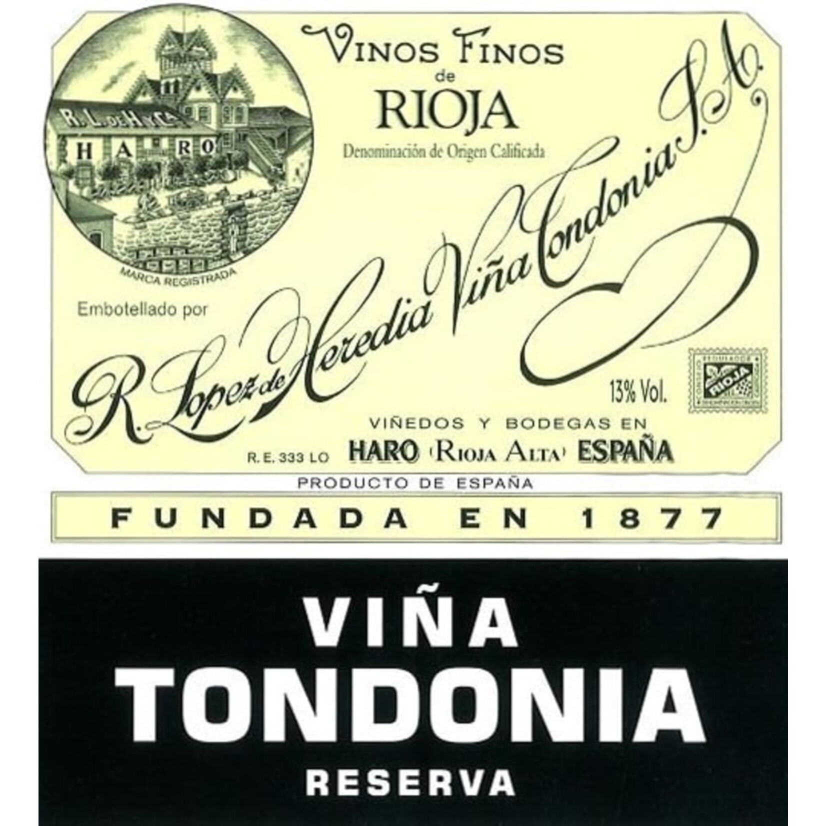 Lopez de Heredia R. Lopez de Heredia "Vina Tondonia" Rioja Reserva 2012
