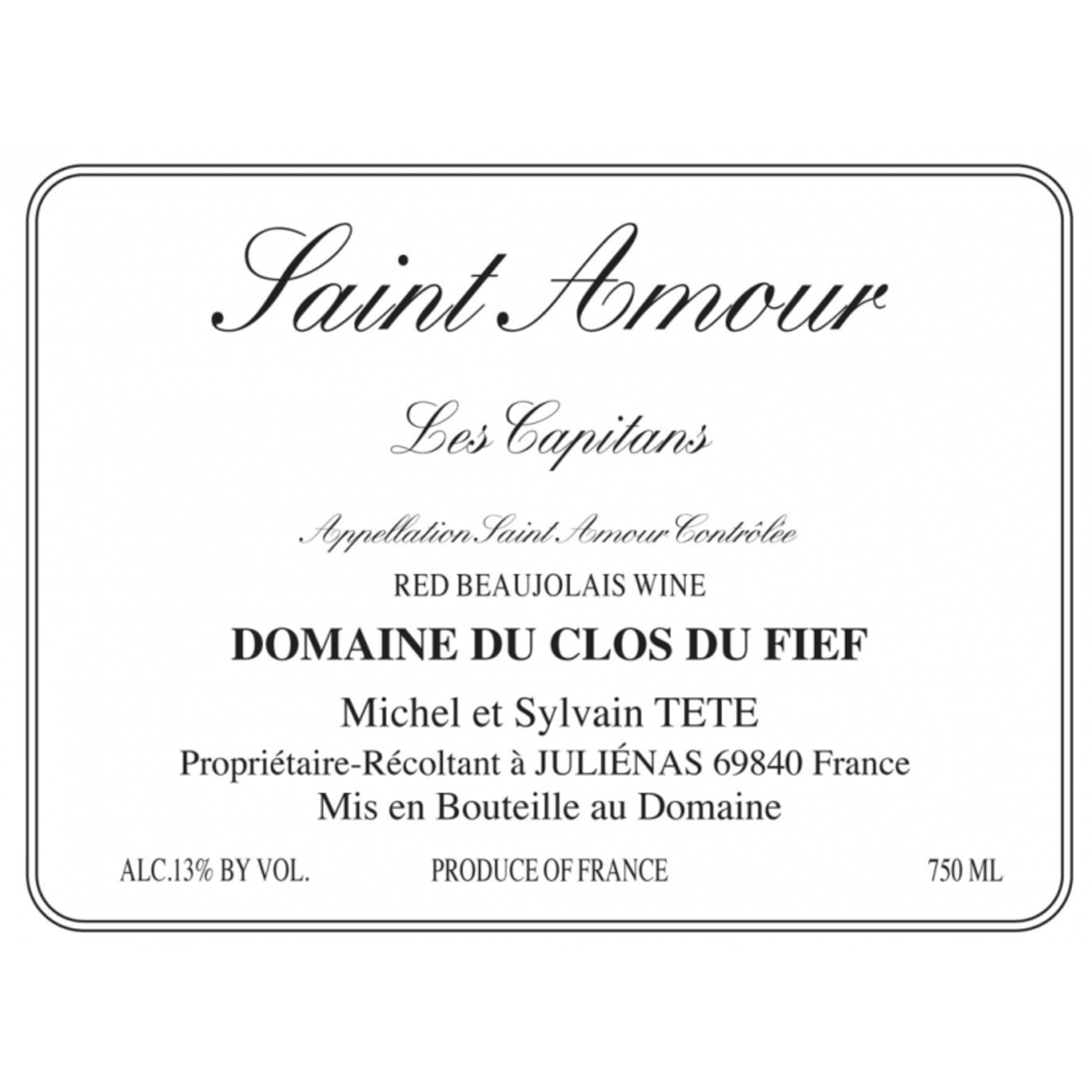 Michel et Sylvain Tete Tete Saint Amour Les Capitans 2023