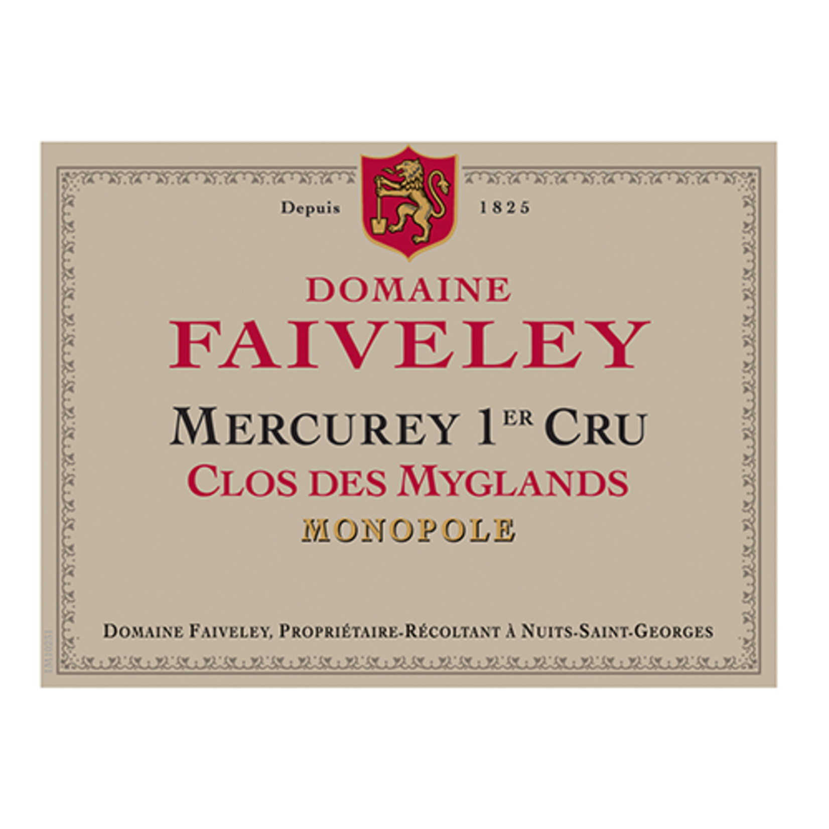 Domaine Faiveley Domaine Faiveley Mercurey 1er Cru Clos des Myglands Monopole 2023