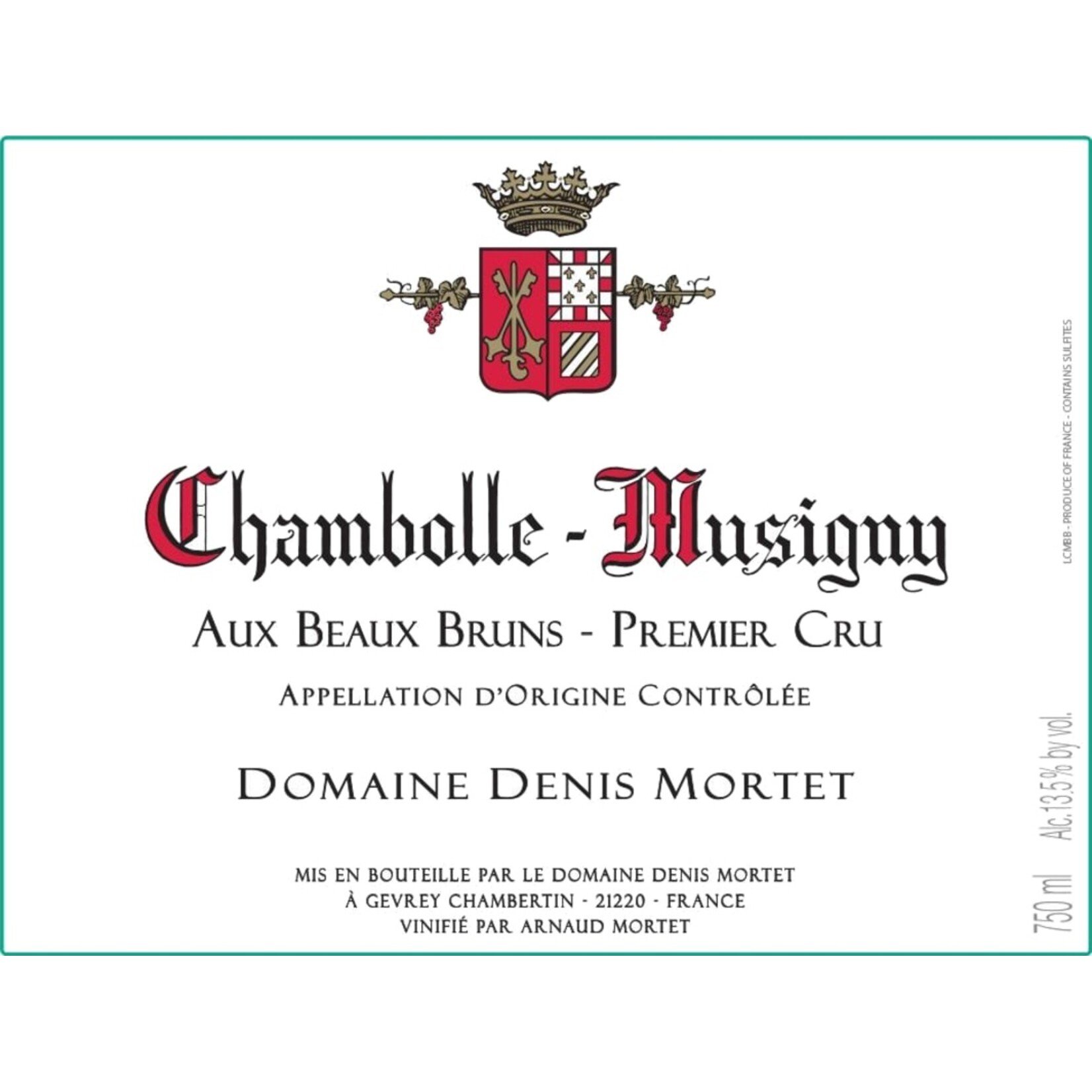 Domaine Denis Mortet Domaine Denis Mortet Chambolle-Musigny 'Aux Beaux Bruns' 1er Cru 2022