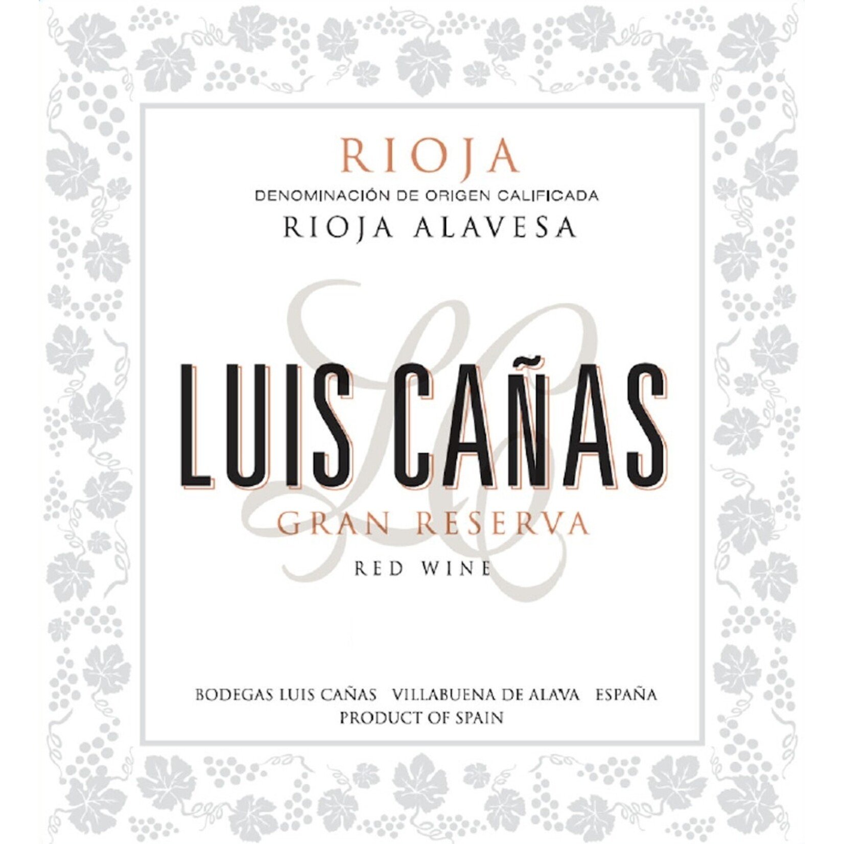Bodega Luis Cañas Luis Canas Rioja Gran Reserva 2016