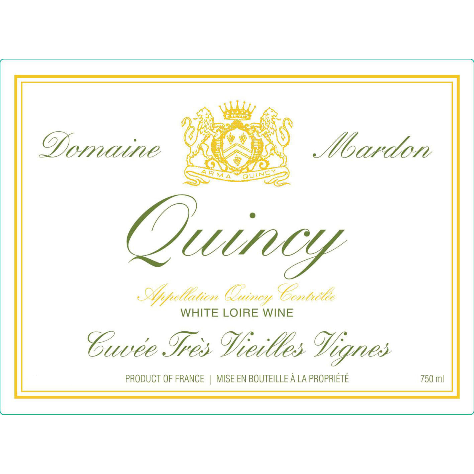 Domaine Mardon Quincy Tres Vieilles Vignes 2025