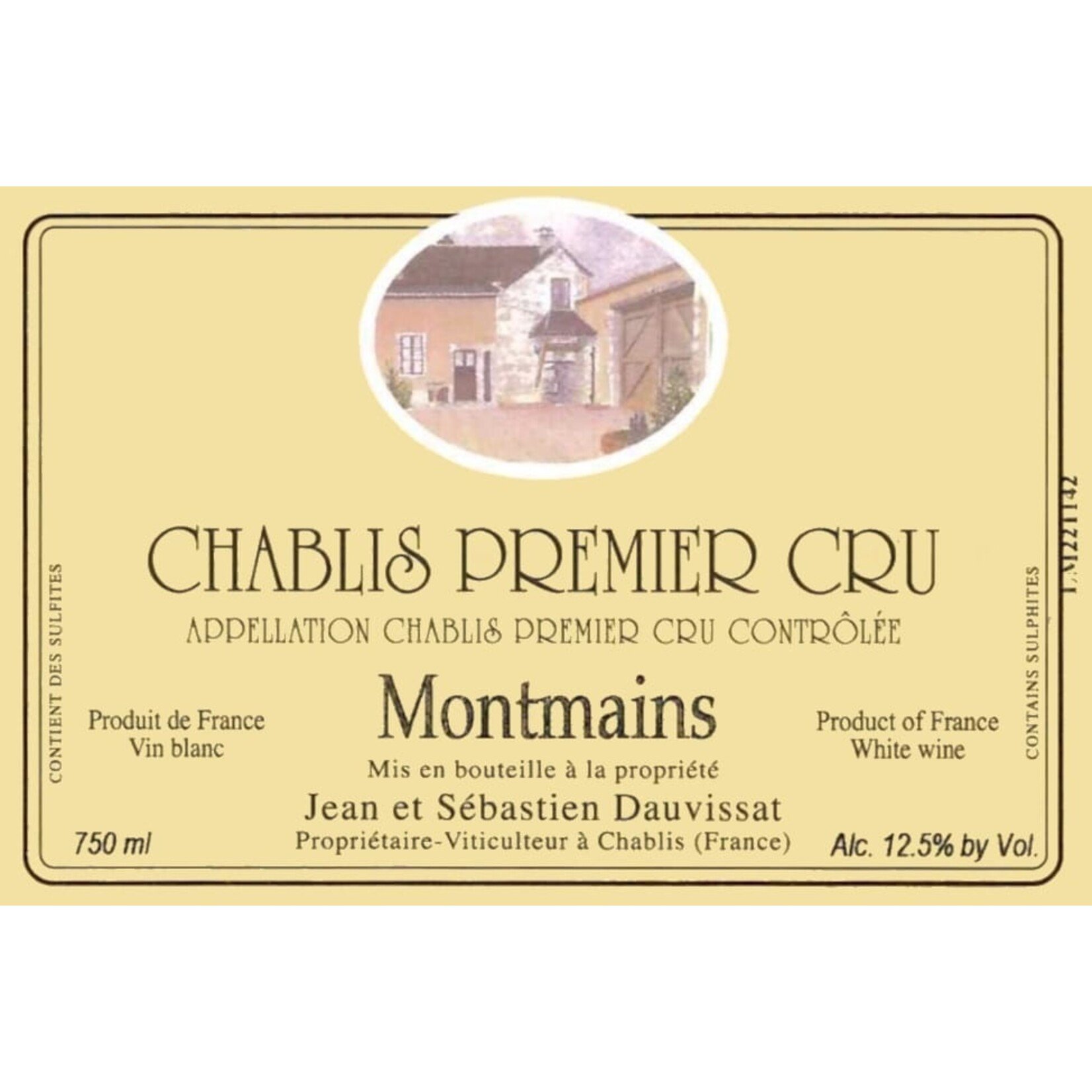 Jean et Sébastien Dauvissat Jean et Sébastien Dauvissat Chablis 1er Cru Montmains 2023
