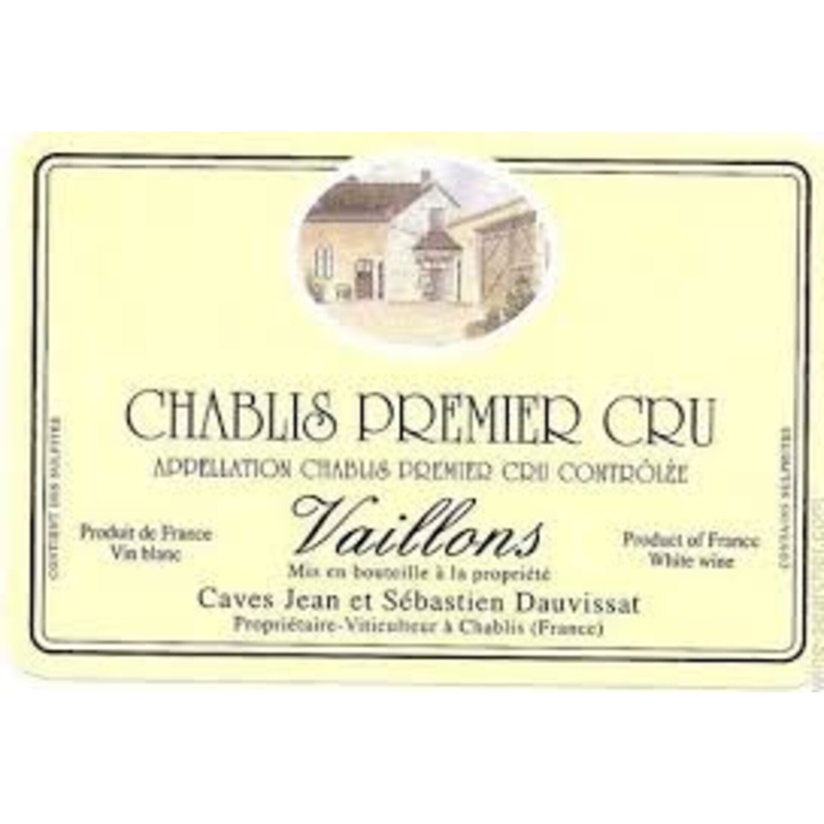 Jean et Sébastien Dauvissat Jean et Sébastien Dauvissat Chablis 1er Cru Vaillons 2023