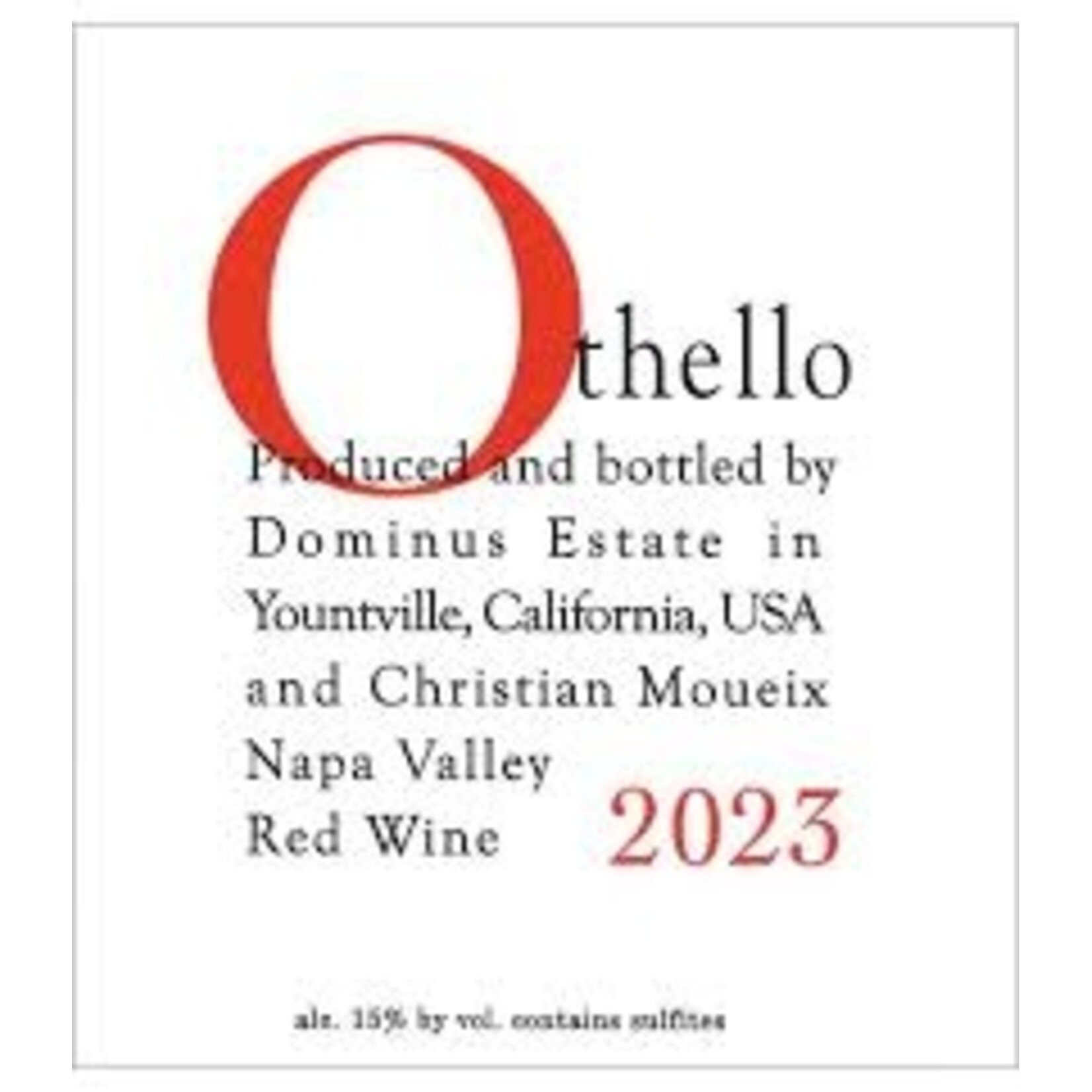 Dominus Estate Dominus Estate Othello Red 2023
