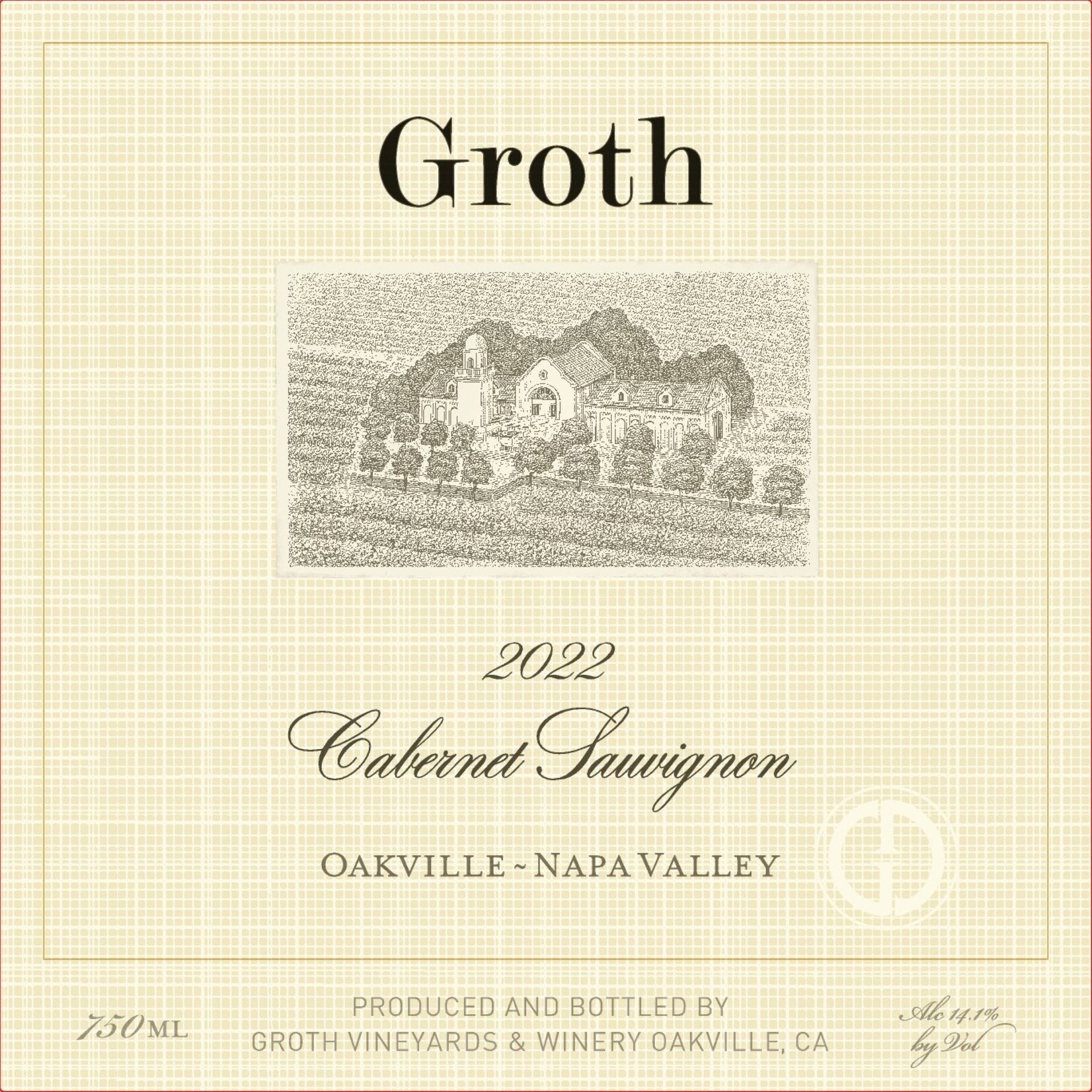 Groth Oakville Cabernet Sauvignon 2022