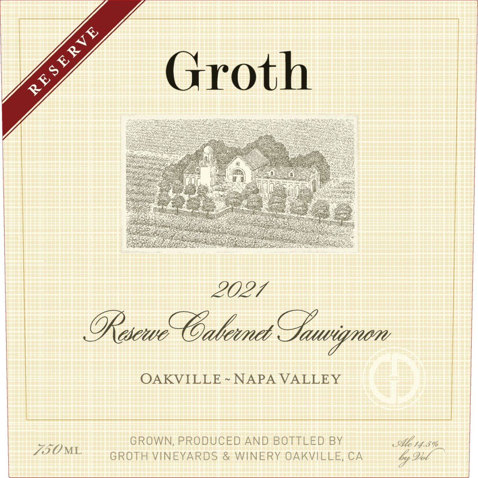 Groth Vineyards Groth Oakville Reserve Cabernet Sauvignon 2021