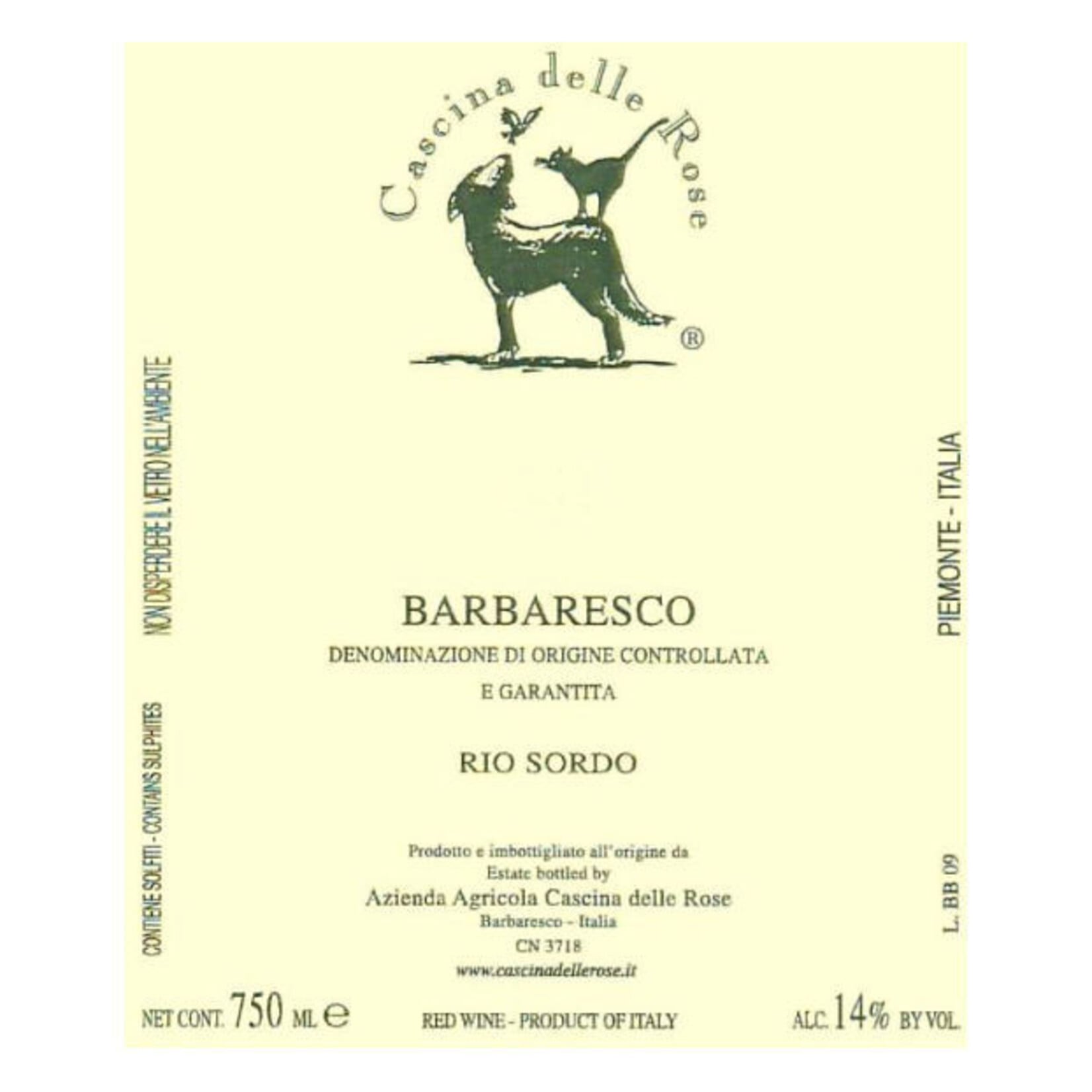 Cascina delle Rose Cascina delle Rose Barbaresco Rio Sordo 2022