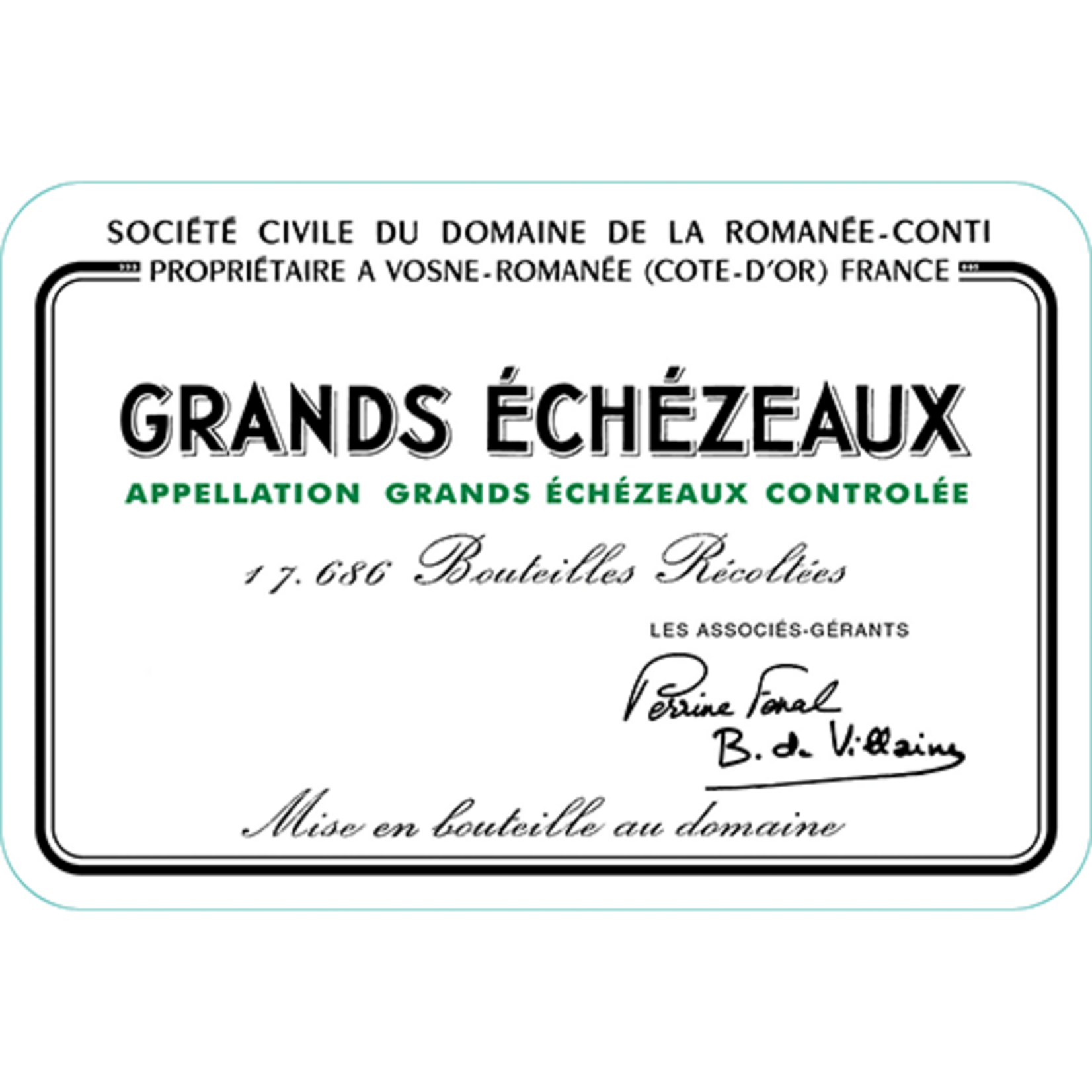 DRC Domaine de la Romaneé Conti Grands Echezeaux Grand Cru 2023