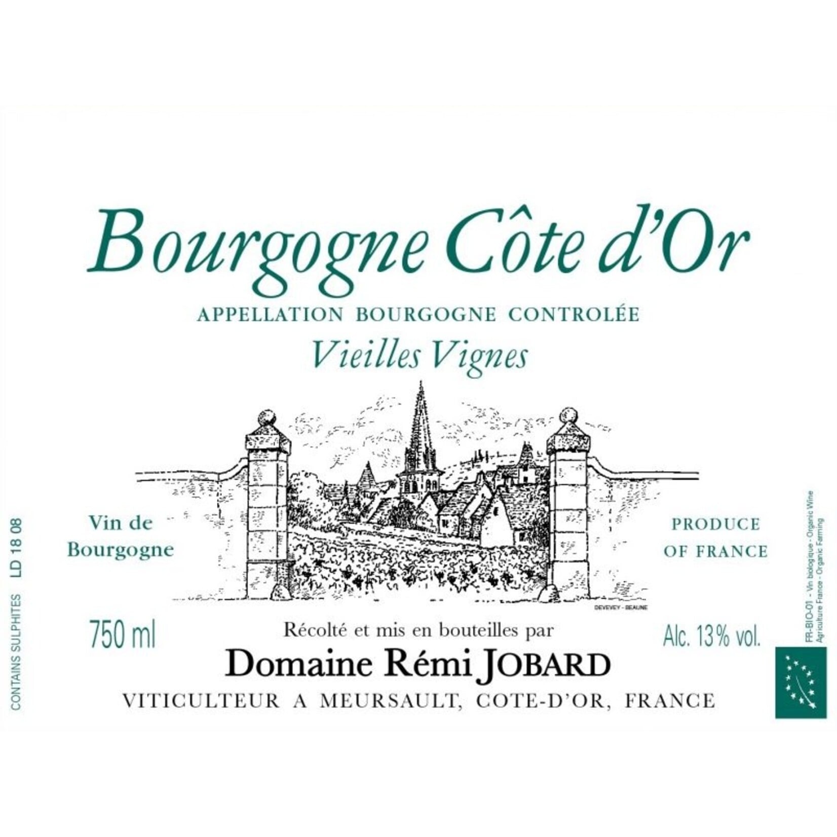 Domaine Rémi Jobard Domaine Remi Jobard Bourgogne Cote d'Or Blanc Vieilles Vignes 2023