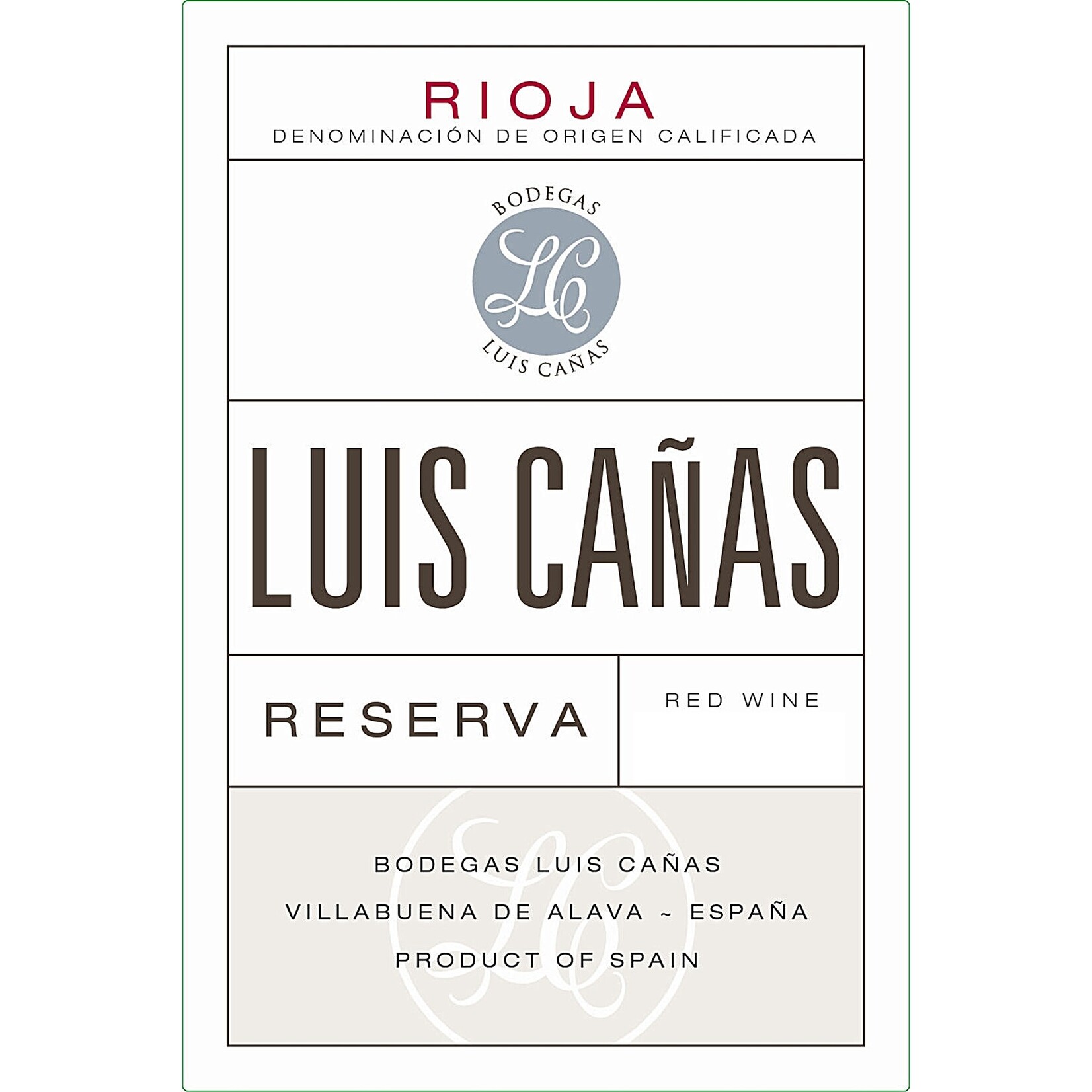 Bodega Luis Cañas Luis Cañas Reserva 2018