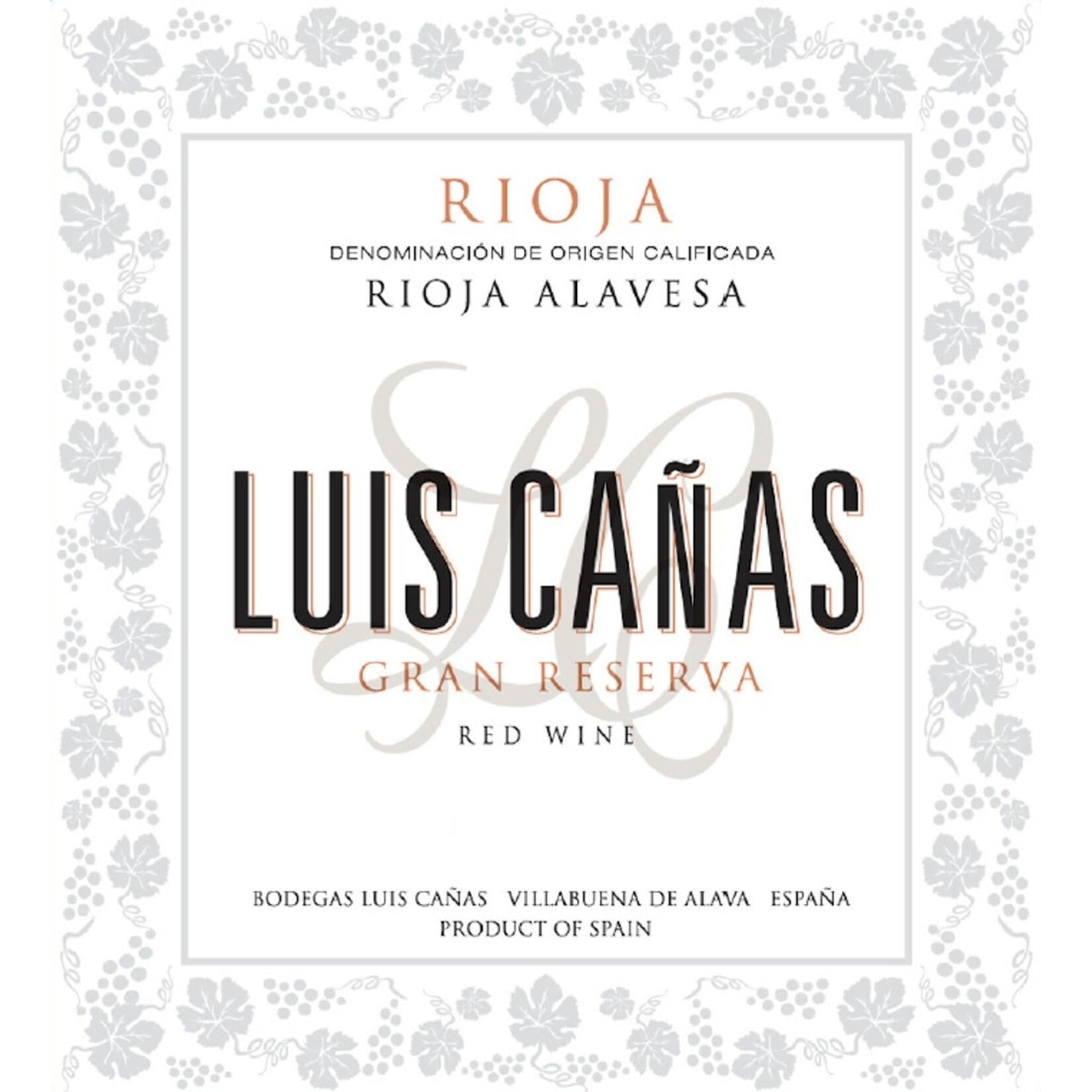 Bodega Luis Cañas Luis Cañas Rioja Gran Reserva 2018