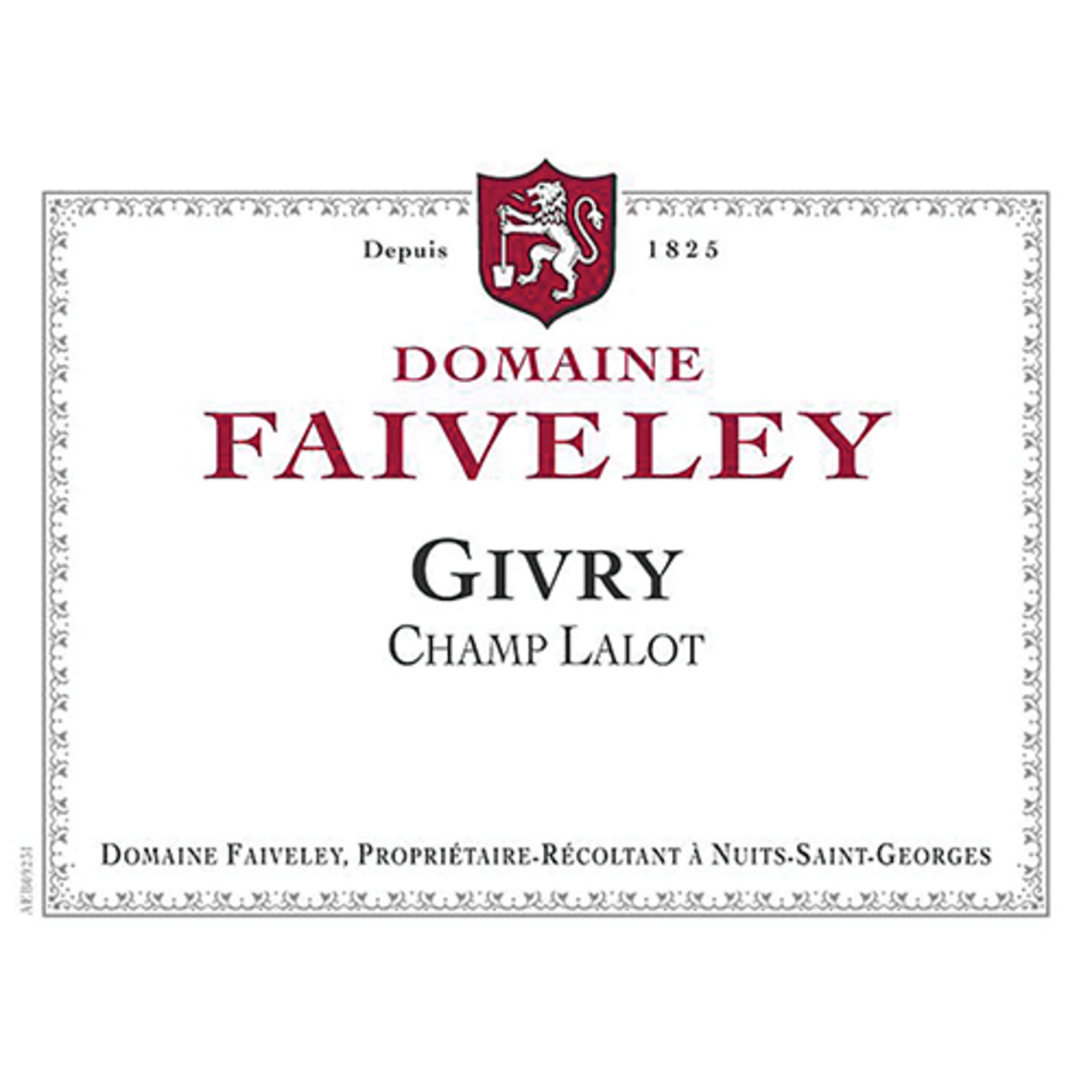 Domaine Faiveley Domaine Faiveley Givry Champ Lalot 2024