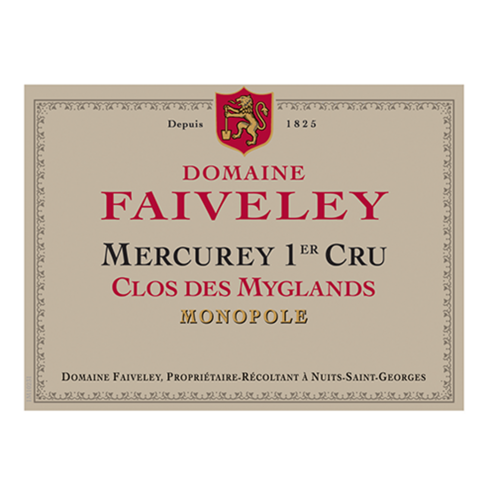 Domaine Faiveley Domaine Faiveley Mercurey 1er Cru Clos des Myglands Monopole 2024