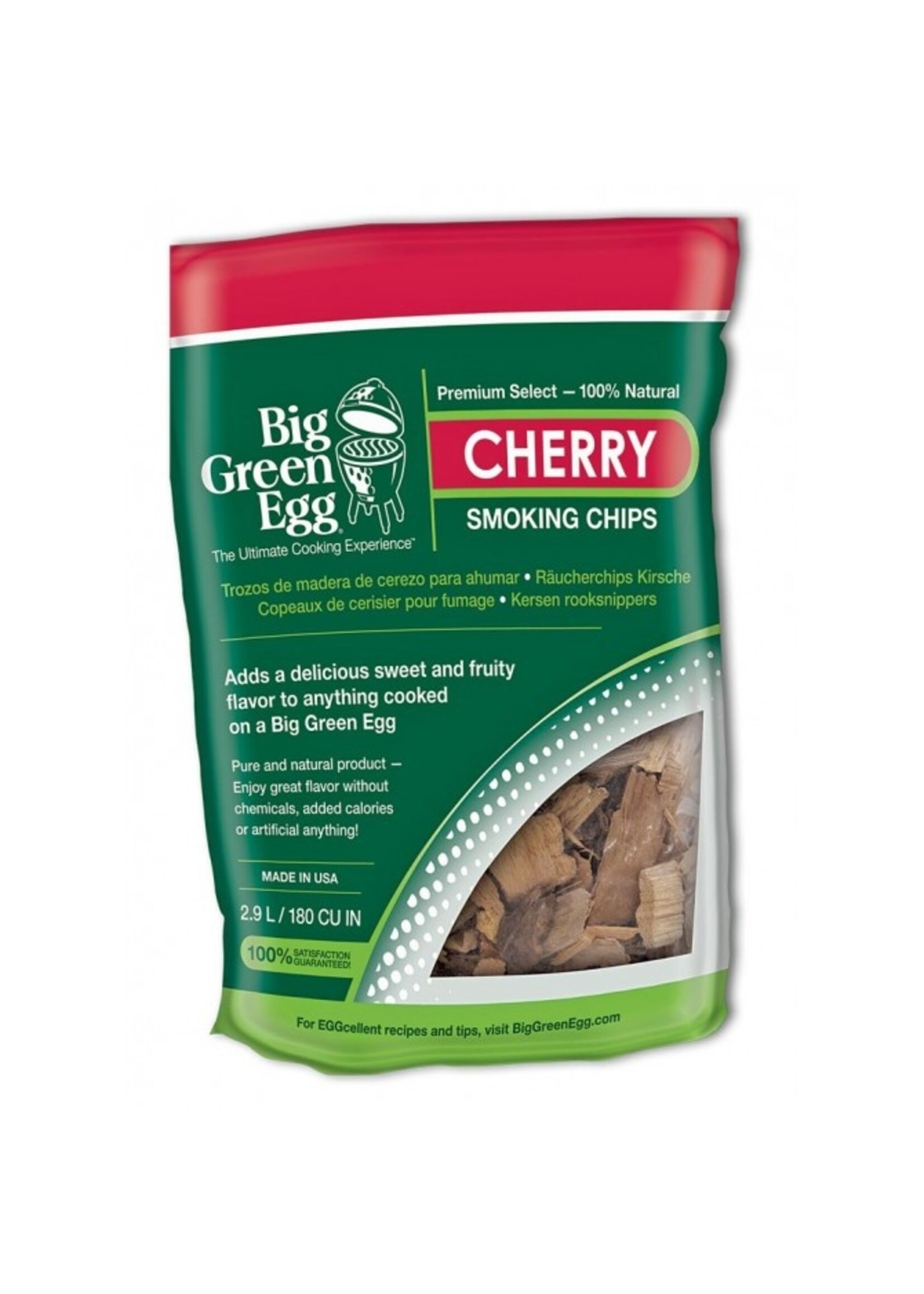 Big Green Egg BGE Wood Chips, Cherry, 180ci