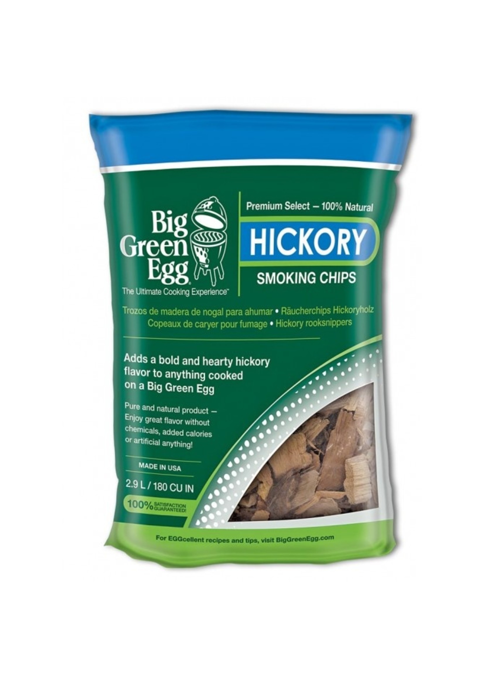 Big Green Egg BGE Wood Chips, Hickory, 180ci