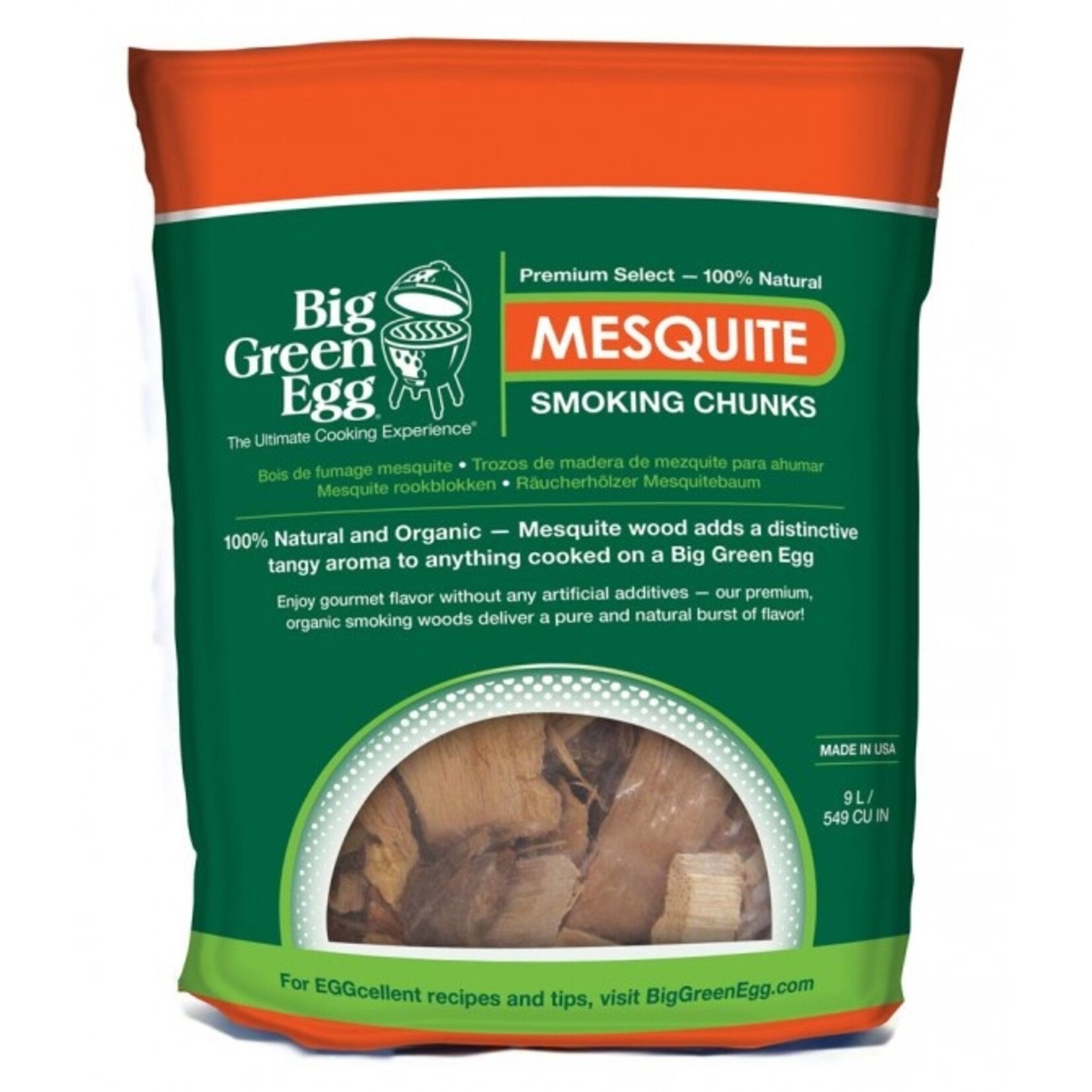 Big Green Egg BGE Wood Chunks, Mesquite
