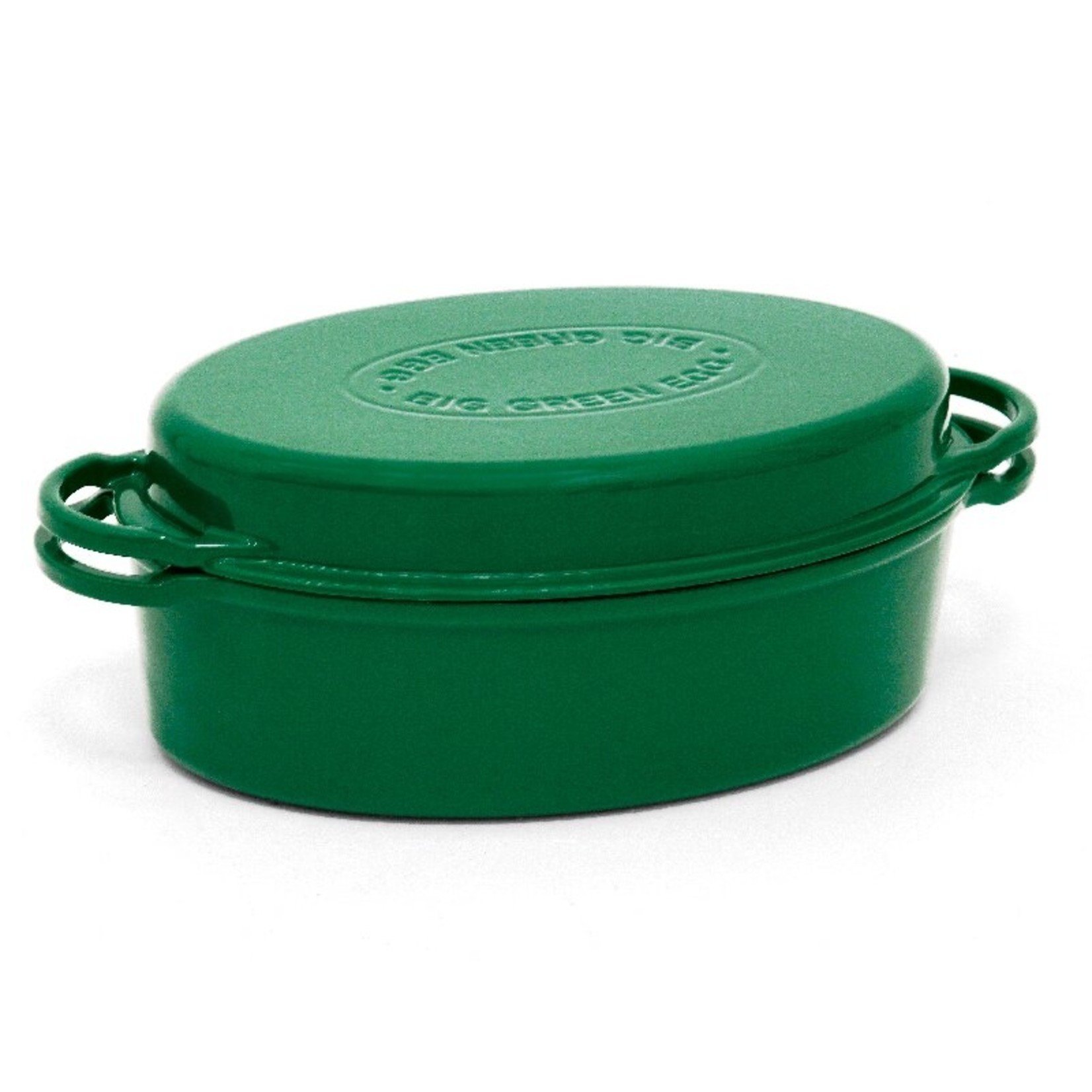 Big Green Egg BGE Dutch Oven, Cast Iron - 5.5qt (Oval, Enameled)