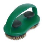 Big Green Egg BGE SpeediClean Palmyra Bristle Dual Brush Grid  & Pizza Stone Scrubber