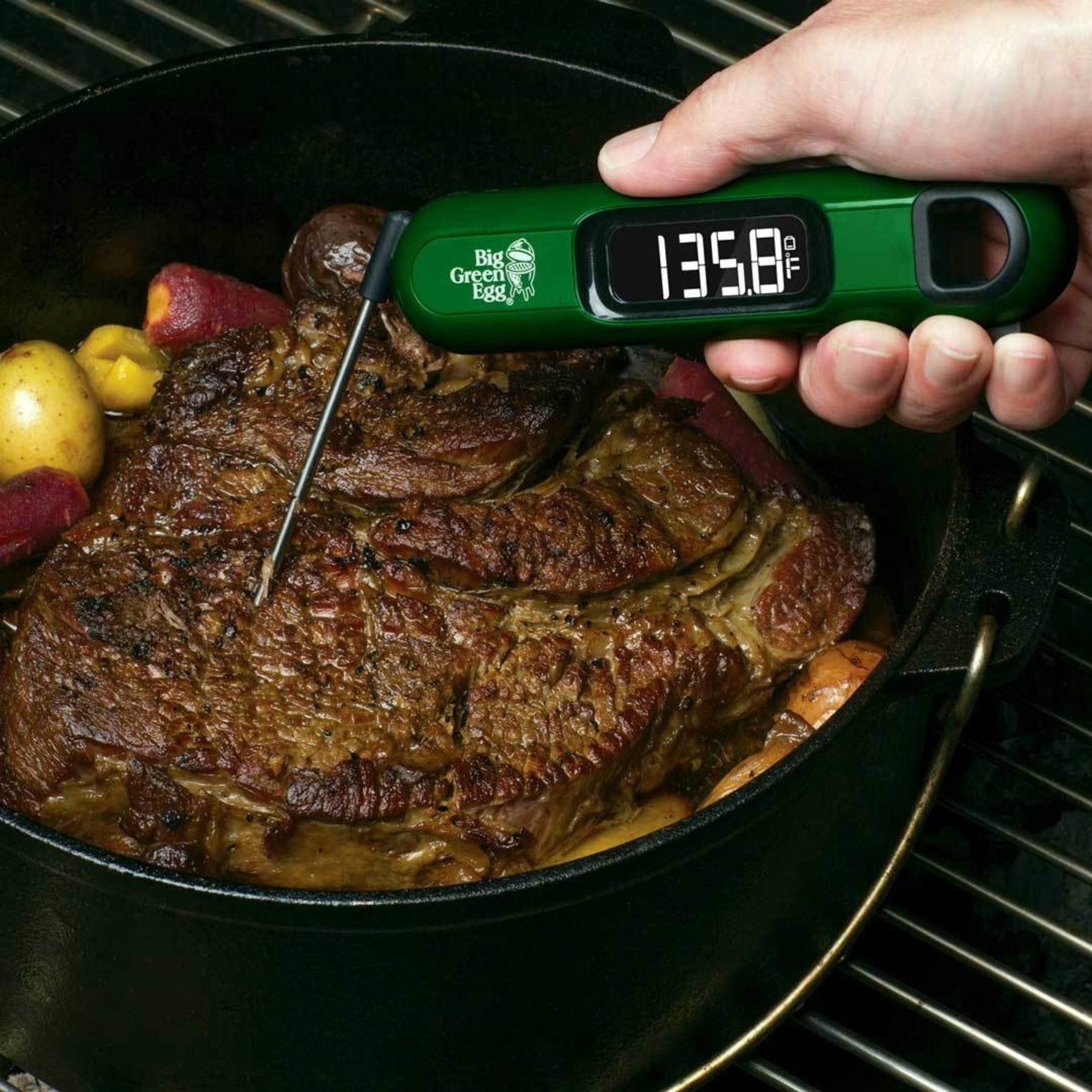 Big Green Egg BGE  Instant Read Thermometer w/Case